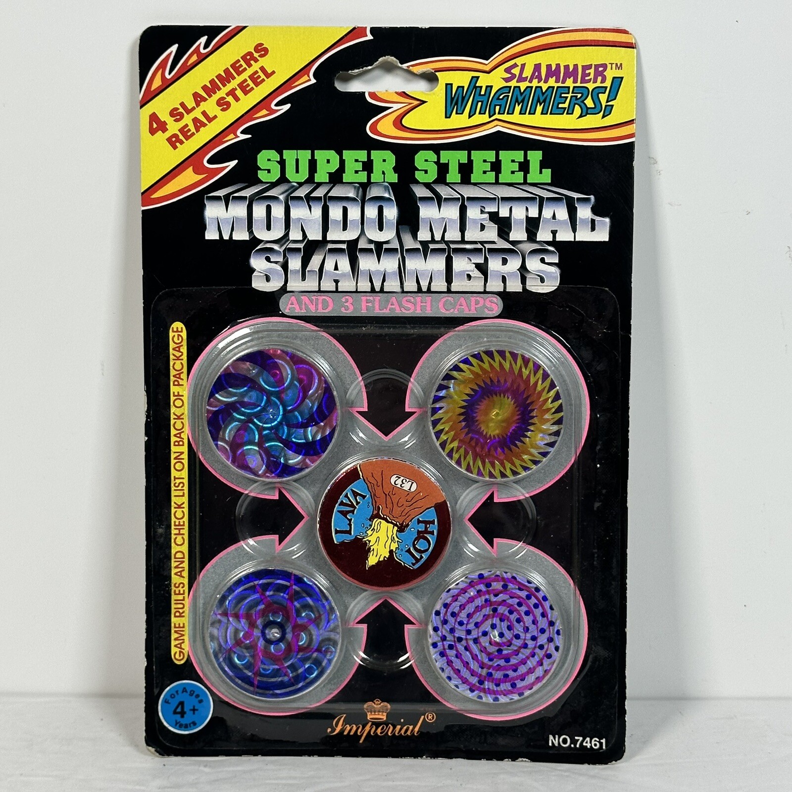 POGS 1994 Slammer Whammers! Super Steel Mondo Metal Slammers WORLDWIDE