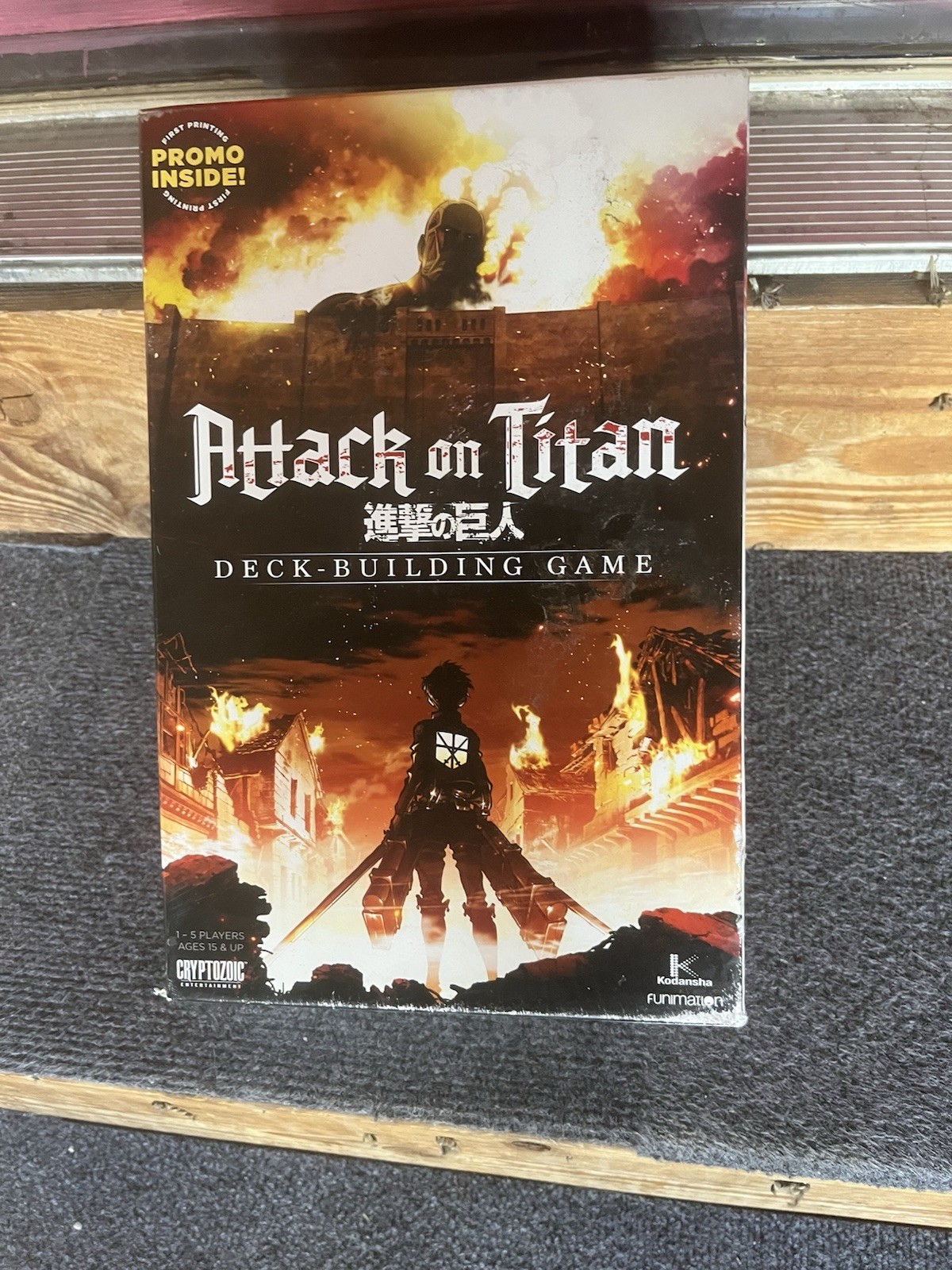 Attack on Titan Deck Building Game Cryptozoic Anime Board Game