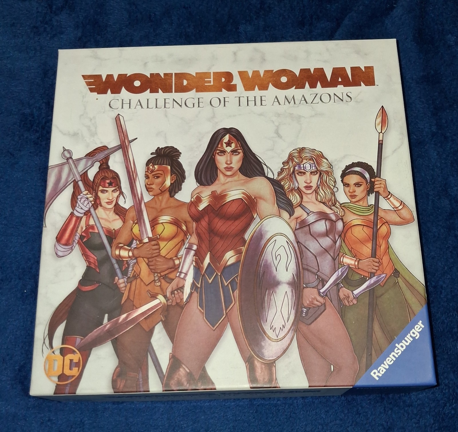 Wonder Woman Challenge of The Amazons Board Game. Everythings There. Good Shape