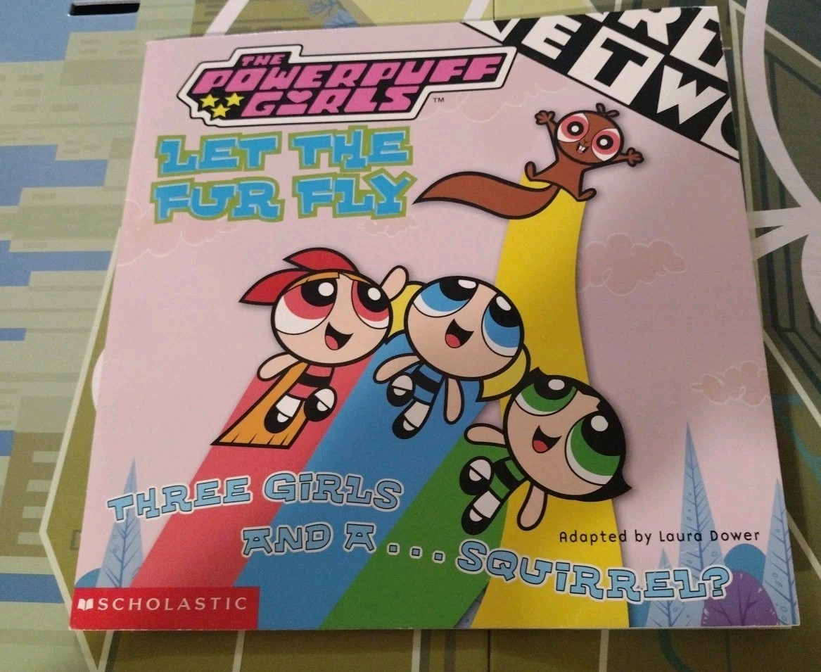 The Powerpuff Girls Board Game Cartoon Network Hasbro 2000 Complete + Book Mojo