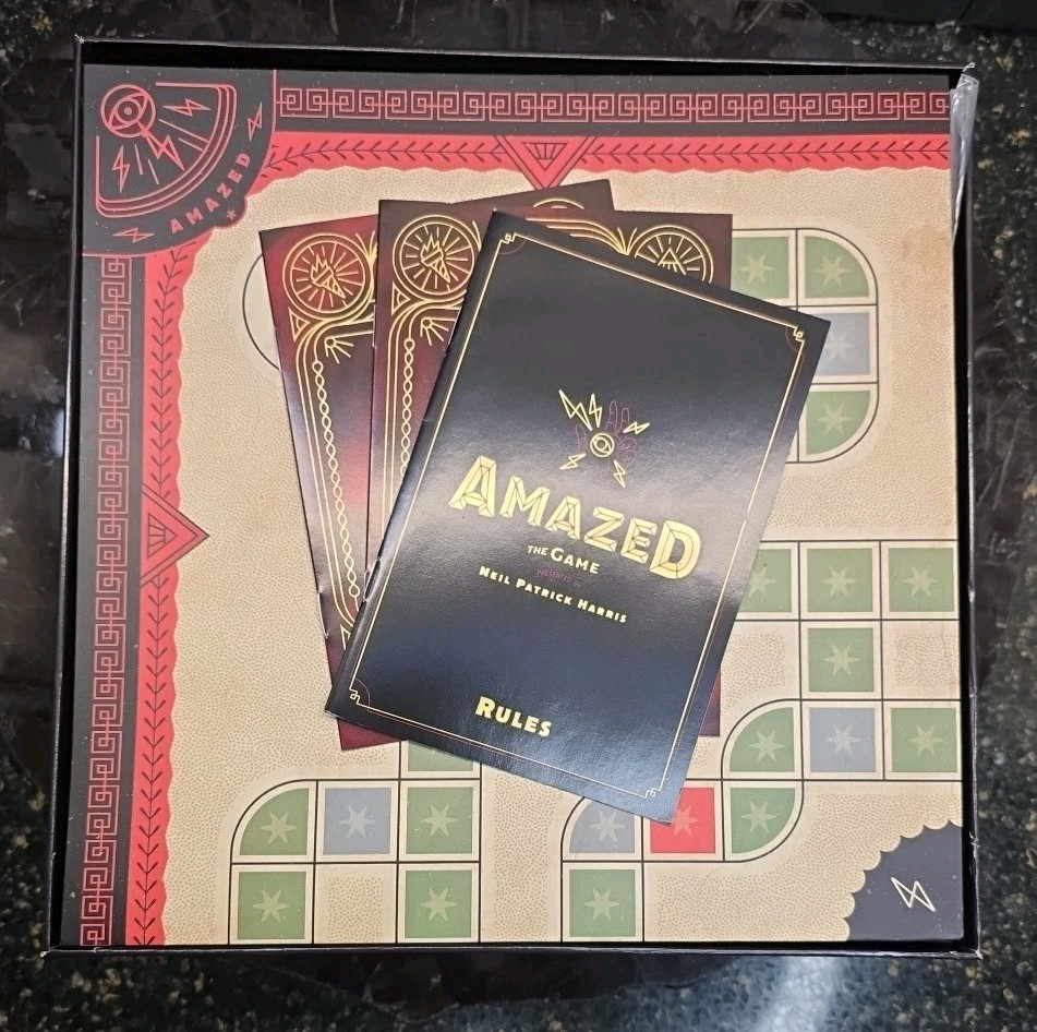 Amazed Board Game Neil Patrick Harris Puzzles Riddles 2018 Theory11 Complete