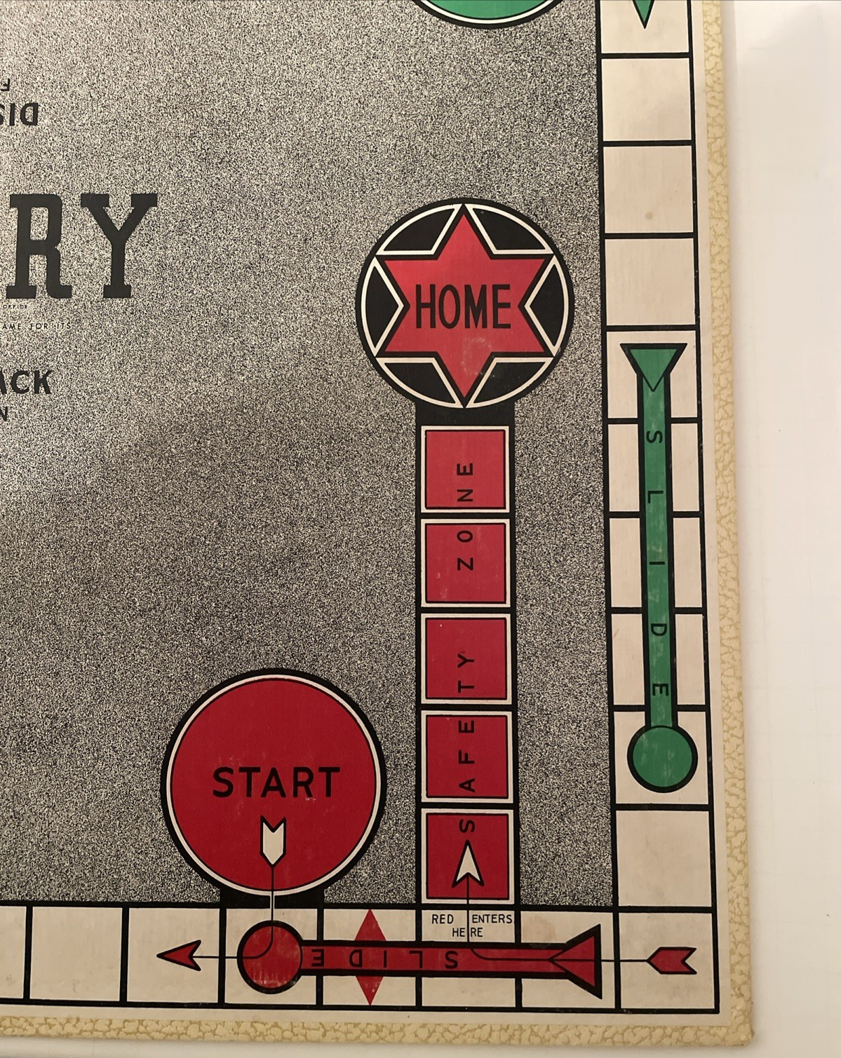 Vintage 1950 Parker Brothers SORRY! Game Replacement Bi-Fold BOARD ONLY