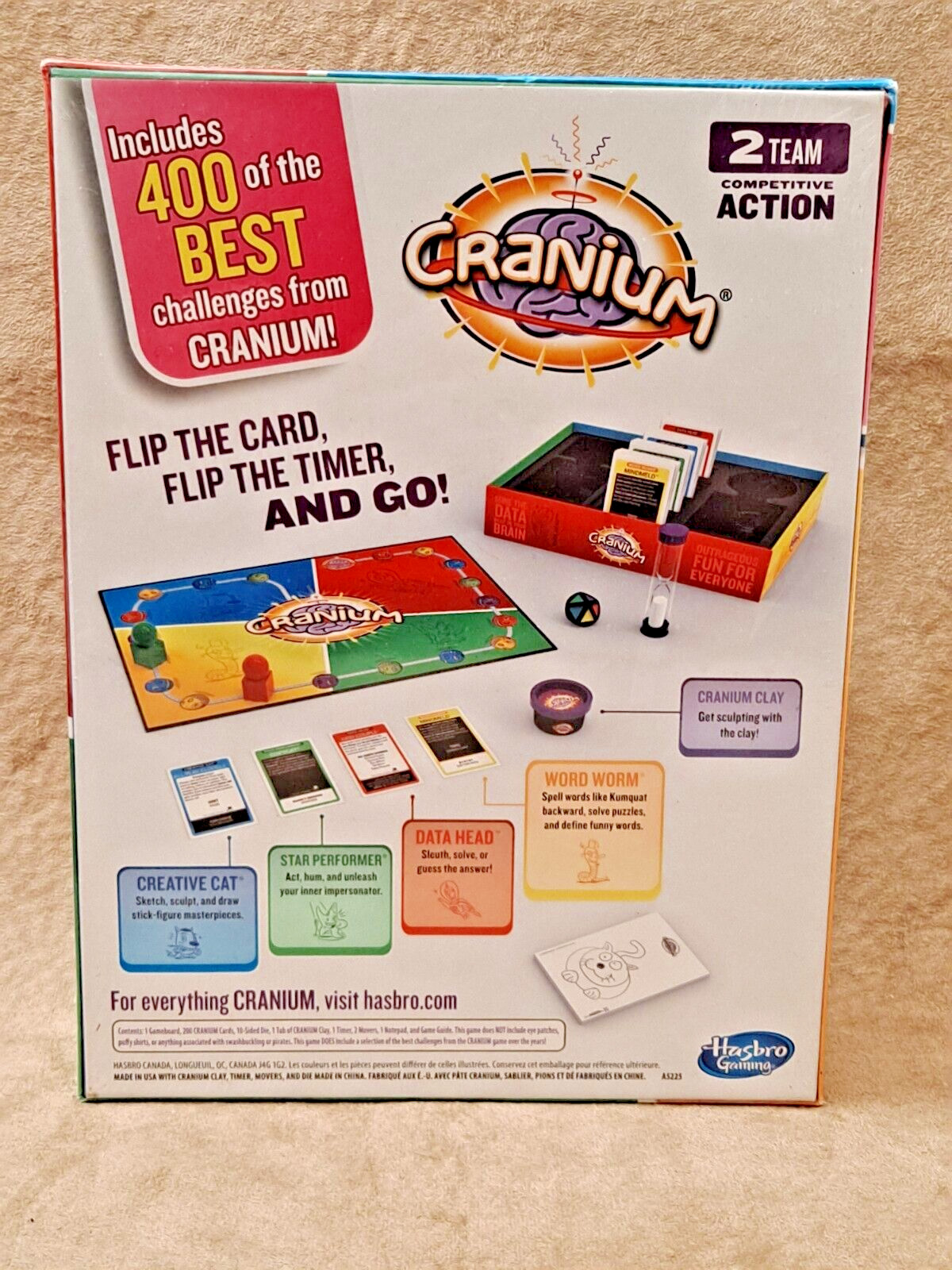 Cranium Board Game 4+ Players 16 to Adult NEW & Factory Sealed! Made in USA.