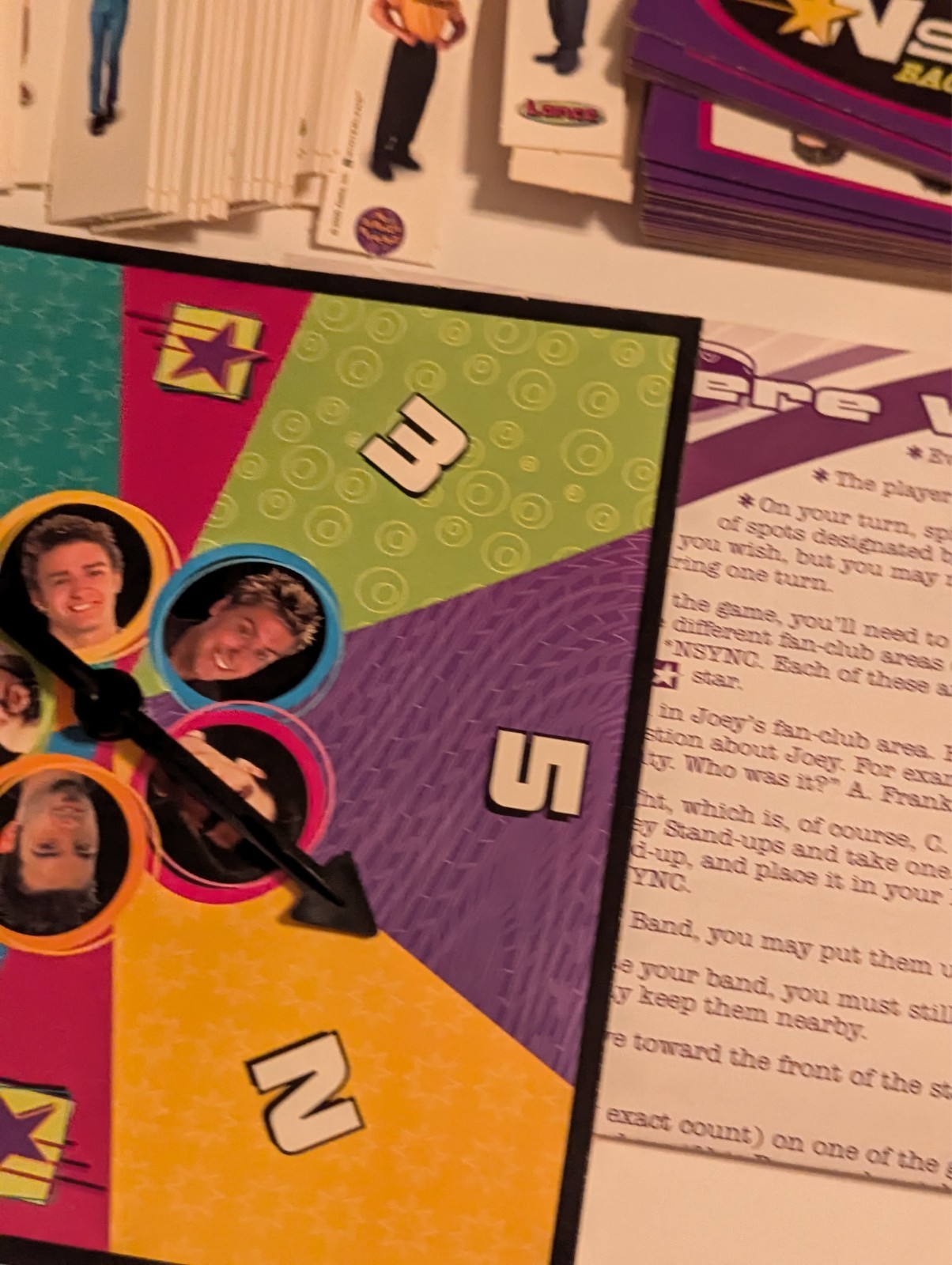 NSYNC Backstage Pass Board Game Patch Games 2000 PIECES ONLY – See Video