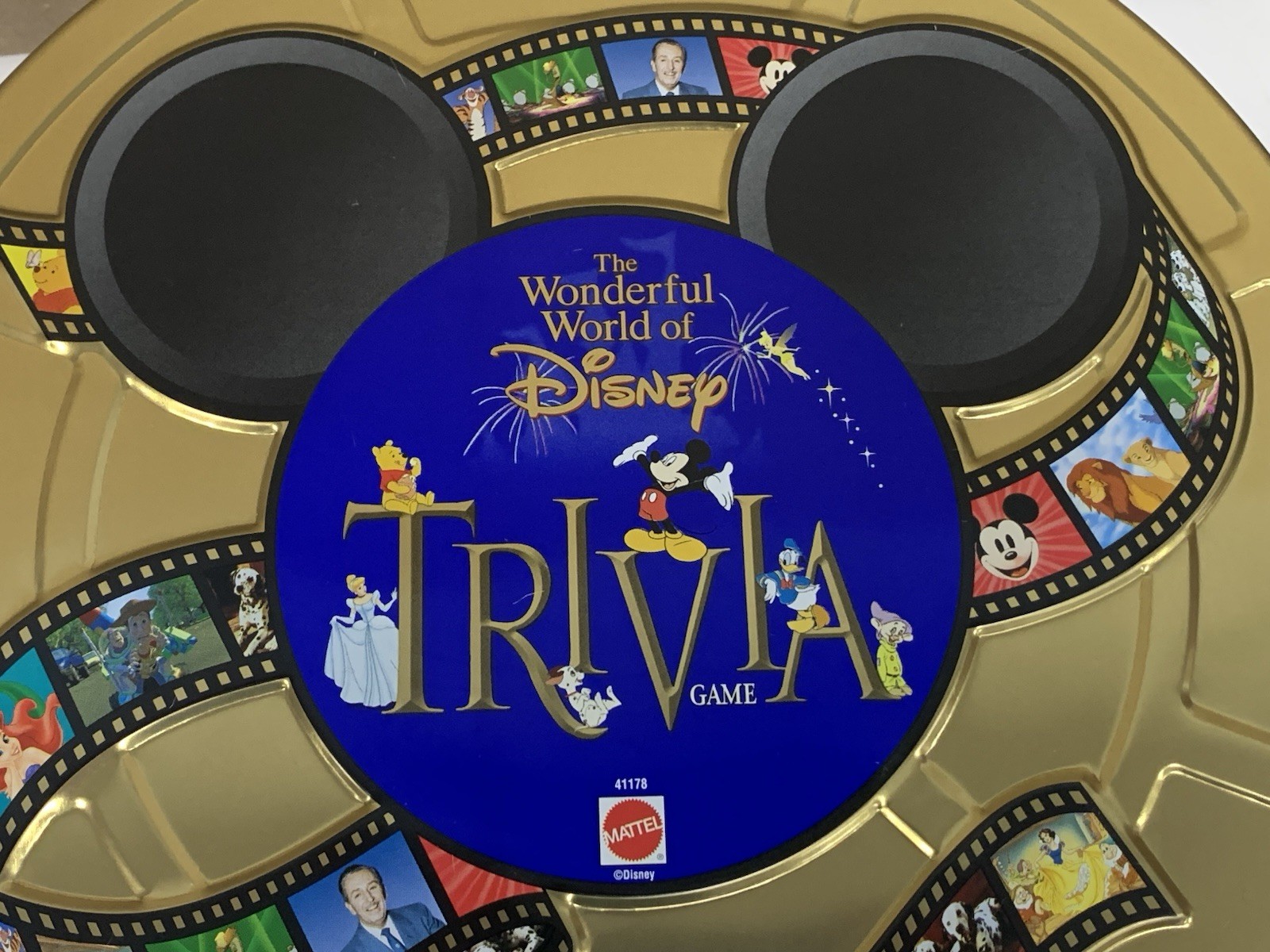 Vintage 1990’s 1997 The Wonderful World Of Disney Trivia Game in Tin Complete