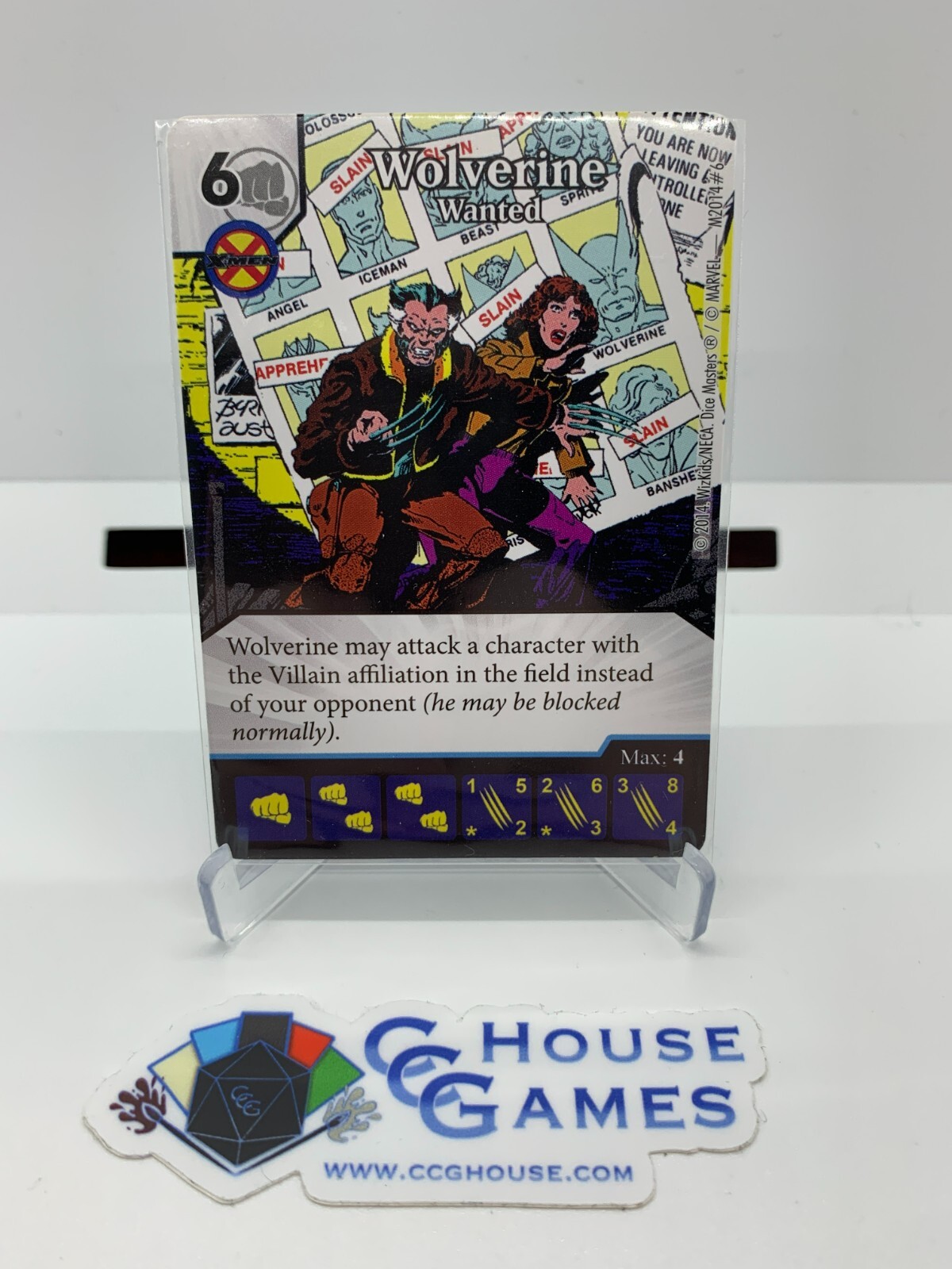 Dice Masters Promo Card – X-Men Wolverine Wanted Wizkids OP Kit *CCGHouse*