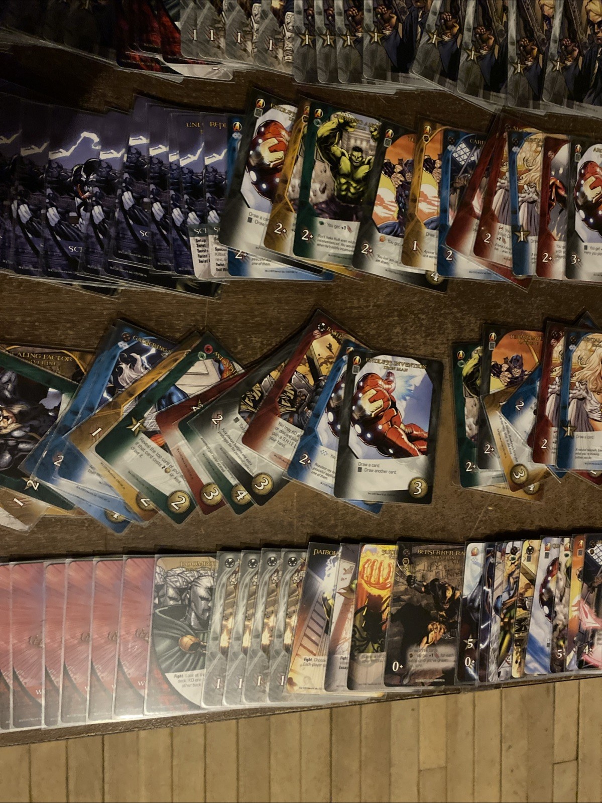 Lot of 500 Upper Deck Marvel Legendary Cards