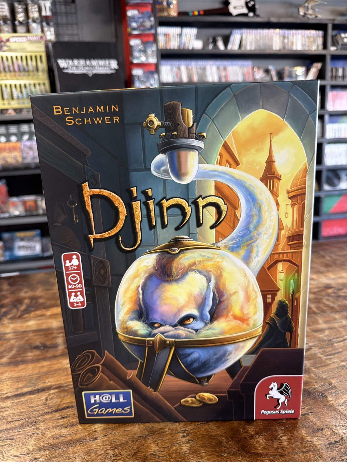 Djinn Board Game new Benjamin Schwer Pegasus Spiele 2023 H@ll Games CIB Complete