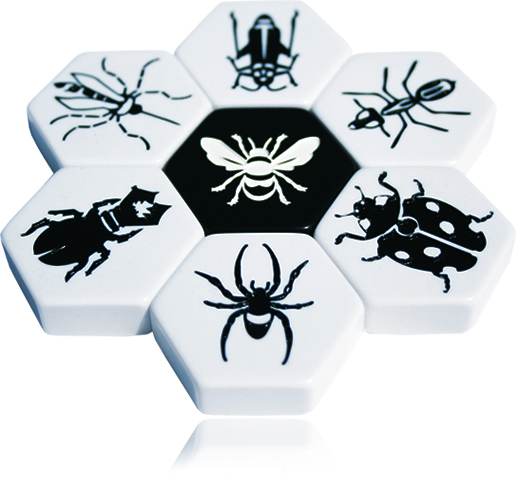 Hive Carbon Tile Board Game Black and White Version TCI 008 2 Player