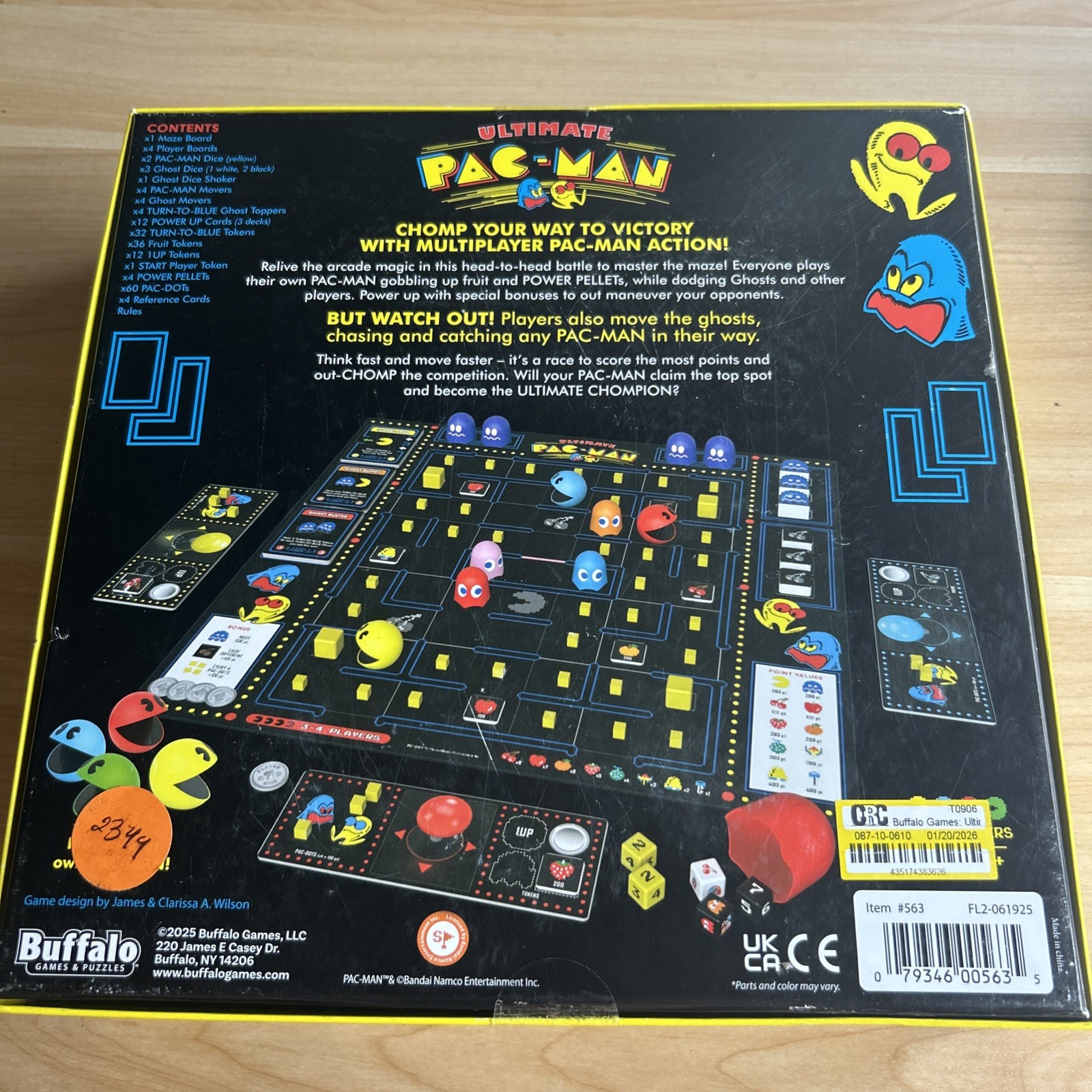 Buffalo Games Ultimate PAC-MAN Board Game Retro Arcade Classic New *DAMAGED BOX*