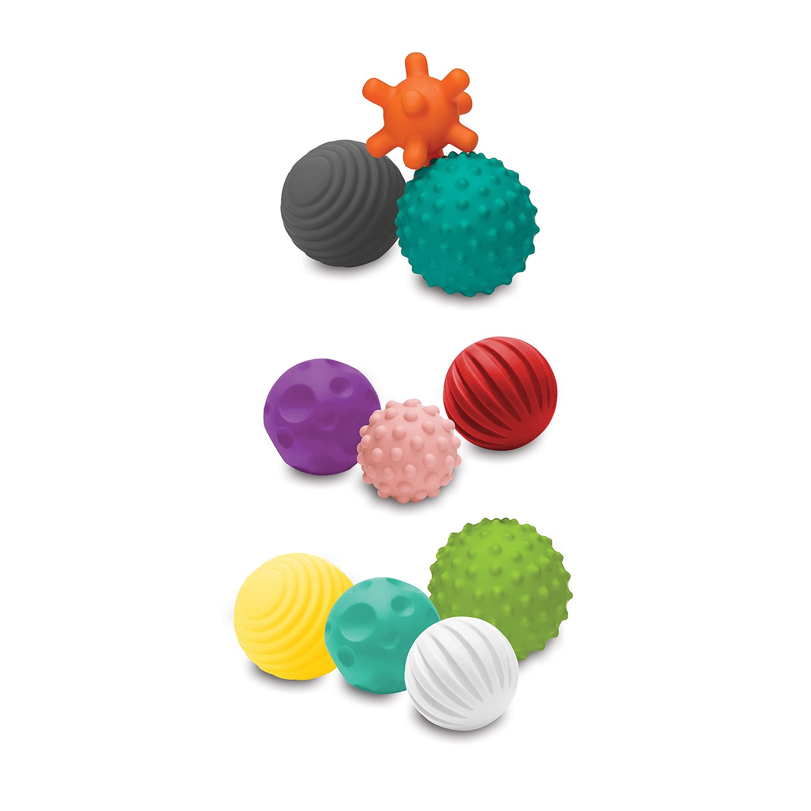 Sensory Ball Set 10 Piece Textured Multi Infantino 6+ Months