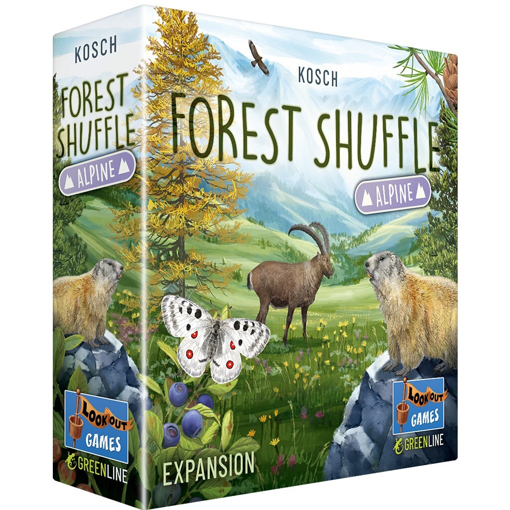Alpine Expansion Forest Shuffle Card Game Family Nature Lookout Board Animal