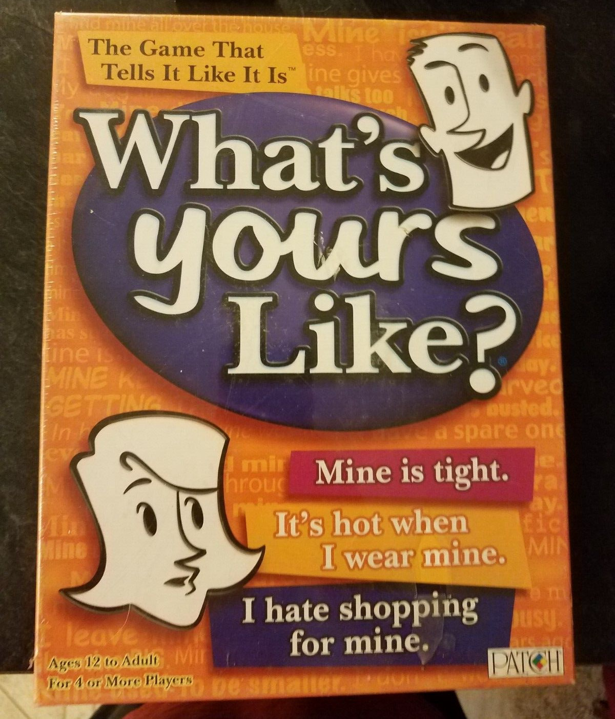 Whats Yours Like? Family Party Adult Card Game~Tell It Like It Is~Fun Humor~New!