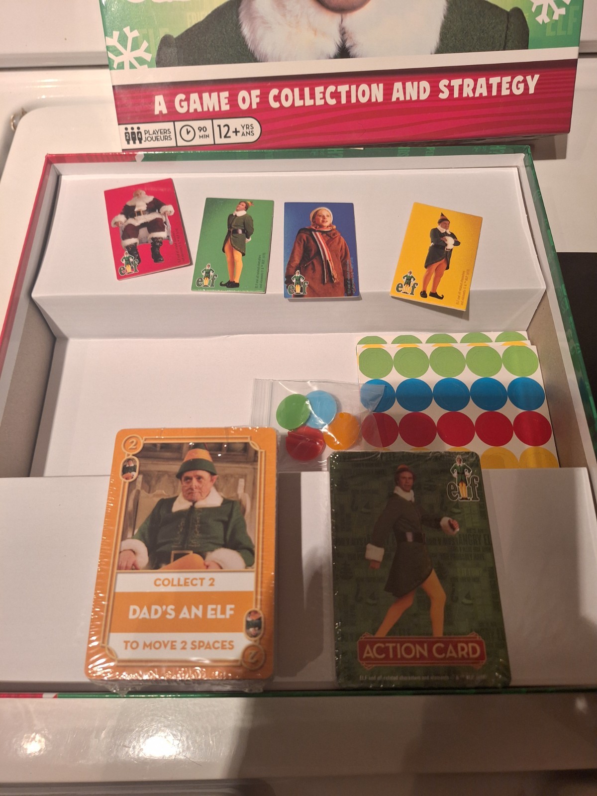 Elf Card Scramble Board Game Holiday Christmas