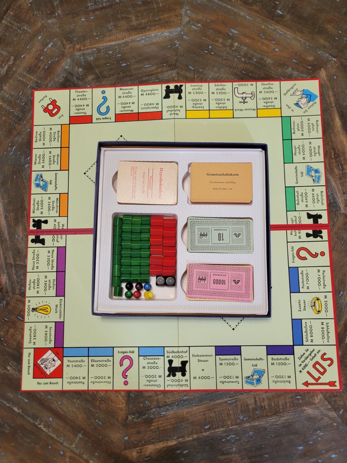 Monopoly Rare German Import 1961 Comp Amazing Condition Wood Pcs Spiele Schmidt