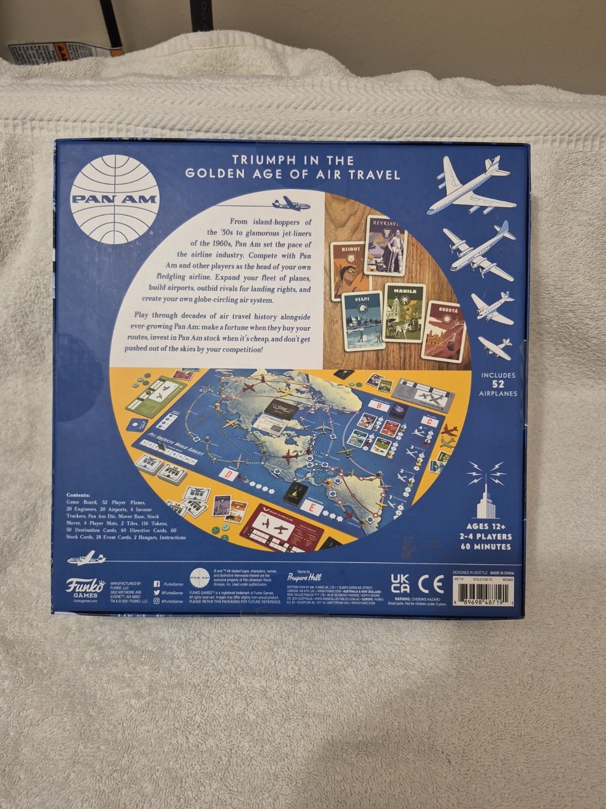 Pan Am Board Game, Strategy Board Game, 2-4 Players 6 and Up NEW-IN-BOX
