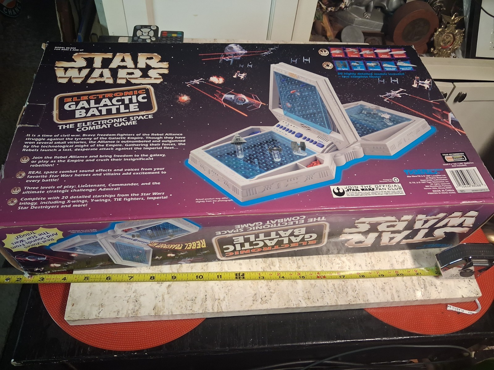 Vintage Rare 1997 Star Wars Galactic Battle Battleship Board Game Tiger WORKS