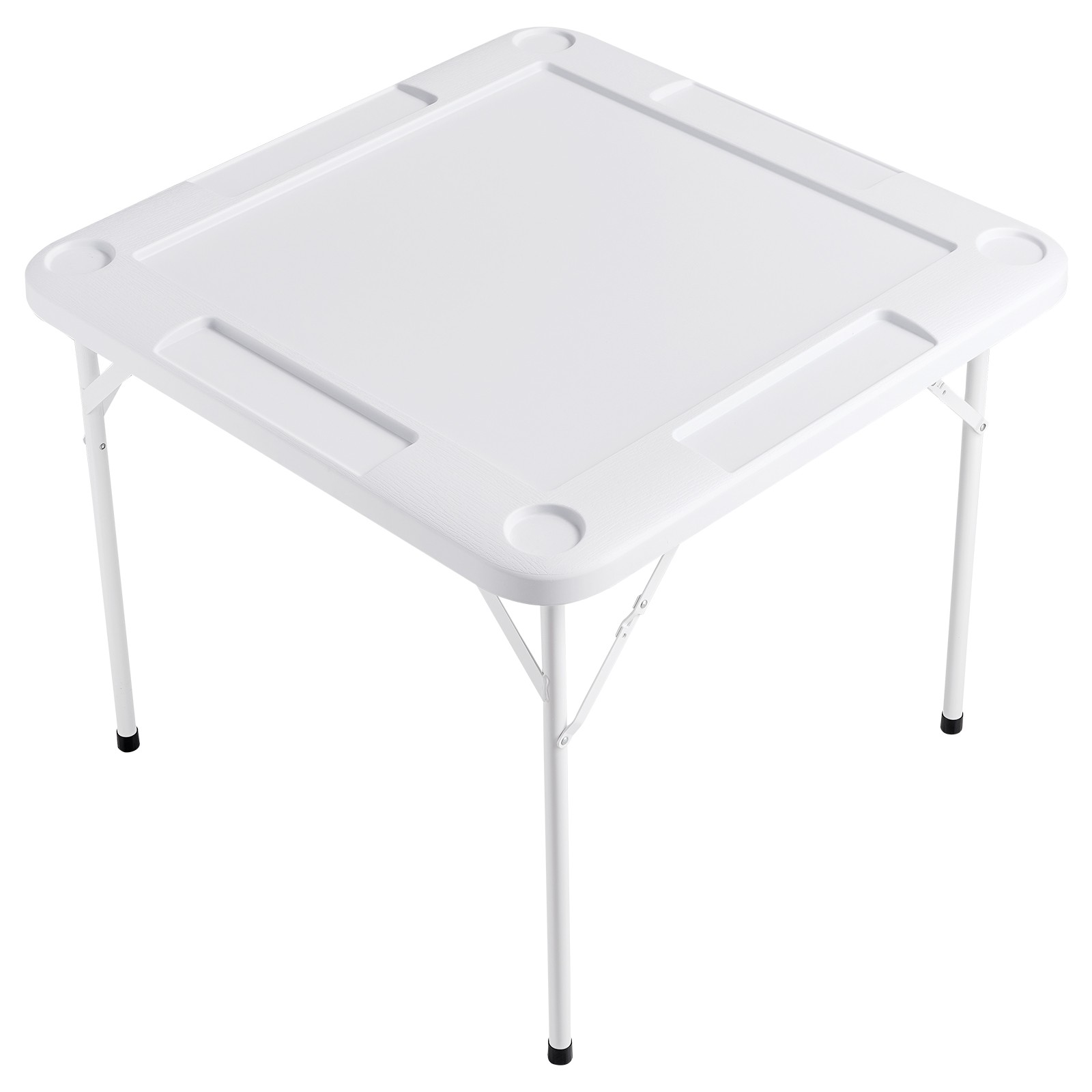 UimosoMahjong Table 4 Player Folding Card Table & Table Mat Cup Holder Chip Tray