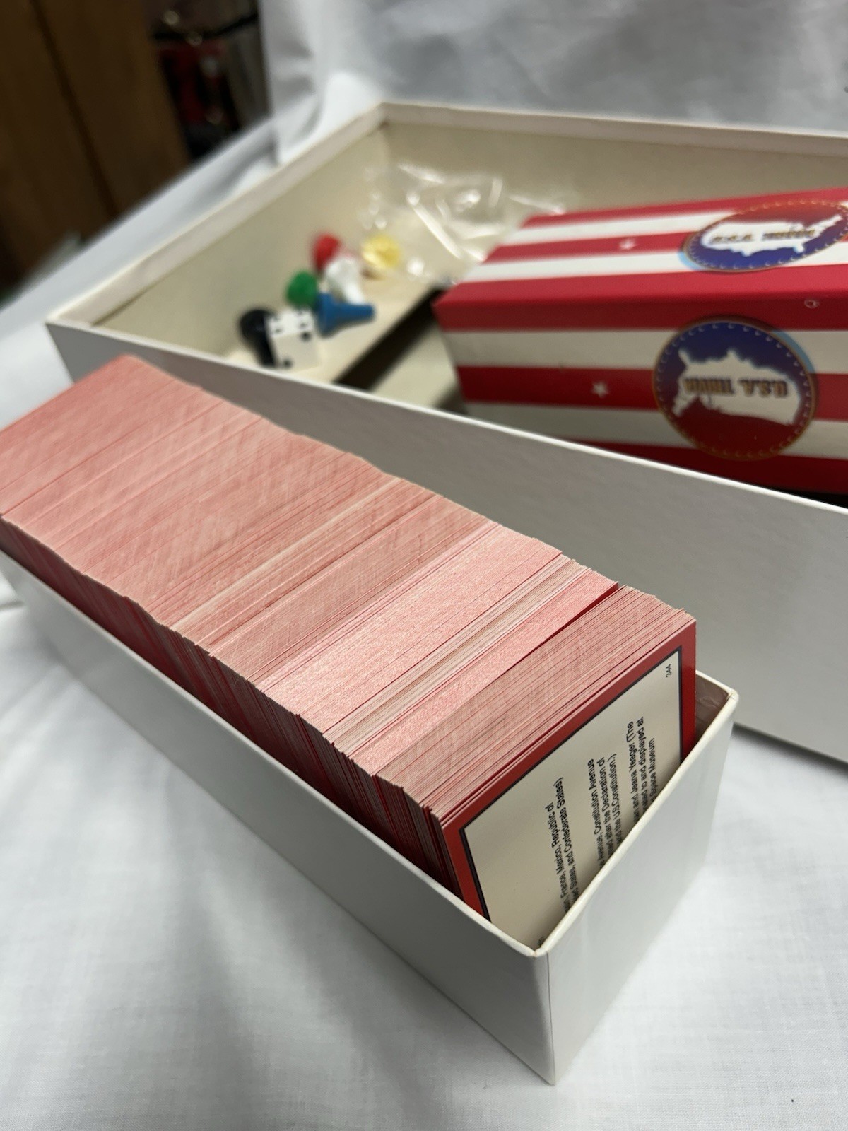 Vintage U.S.A. Trivia A Fun and Patriotic Board Game 1989 Complete