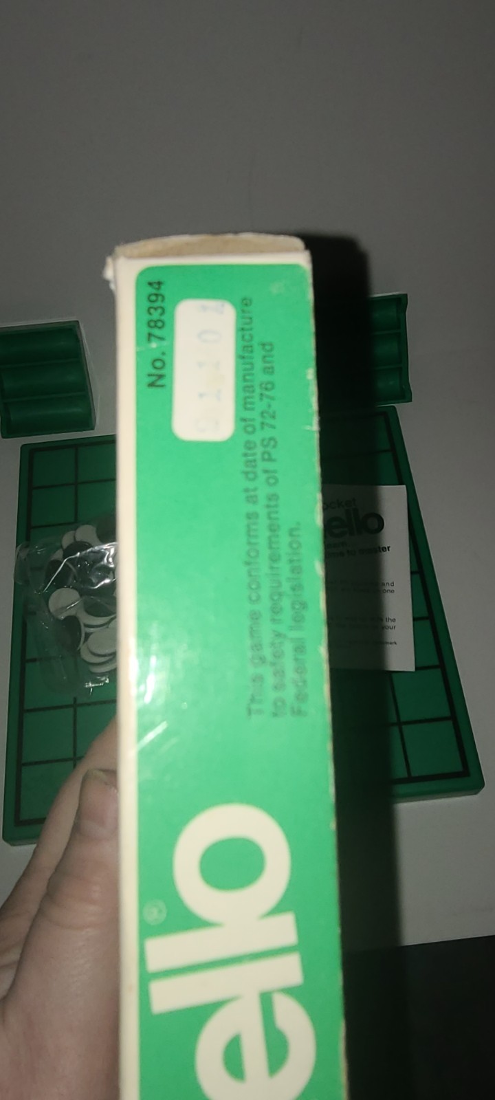 1970s OTHELLO Board Game POCKET Version By GABRIEL Sealed DISCS Pk – NOS w/Box