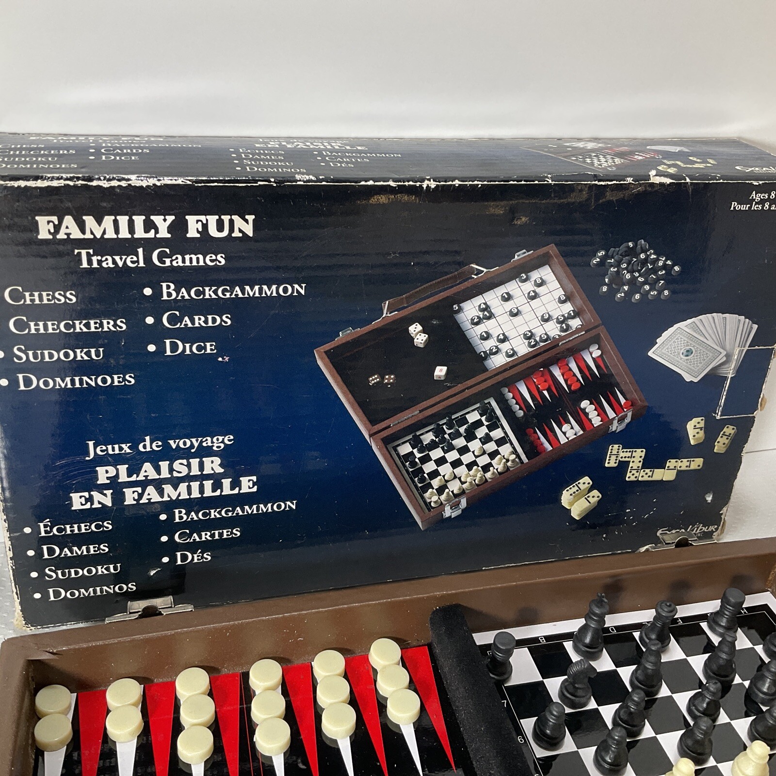 Family Fun Travel Games Ages 8 & Up ( In Box)