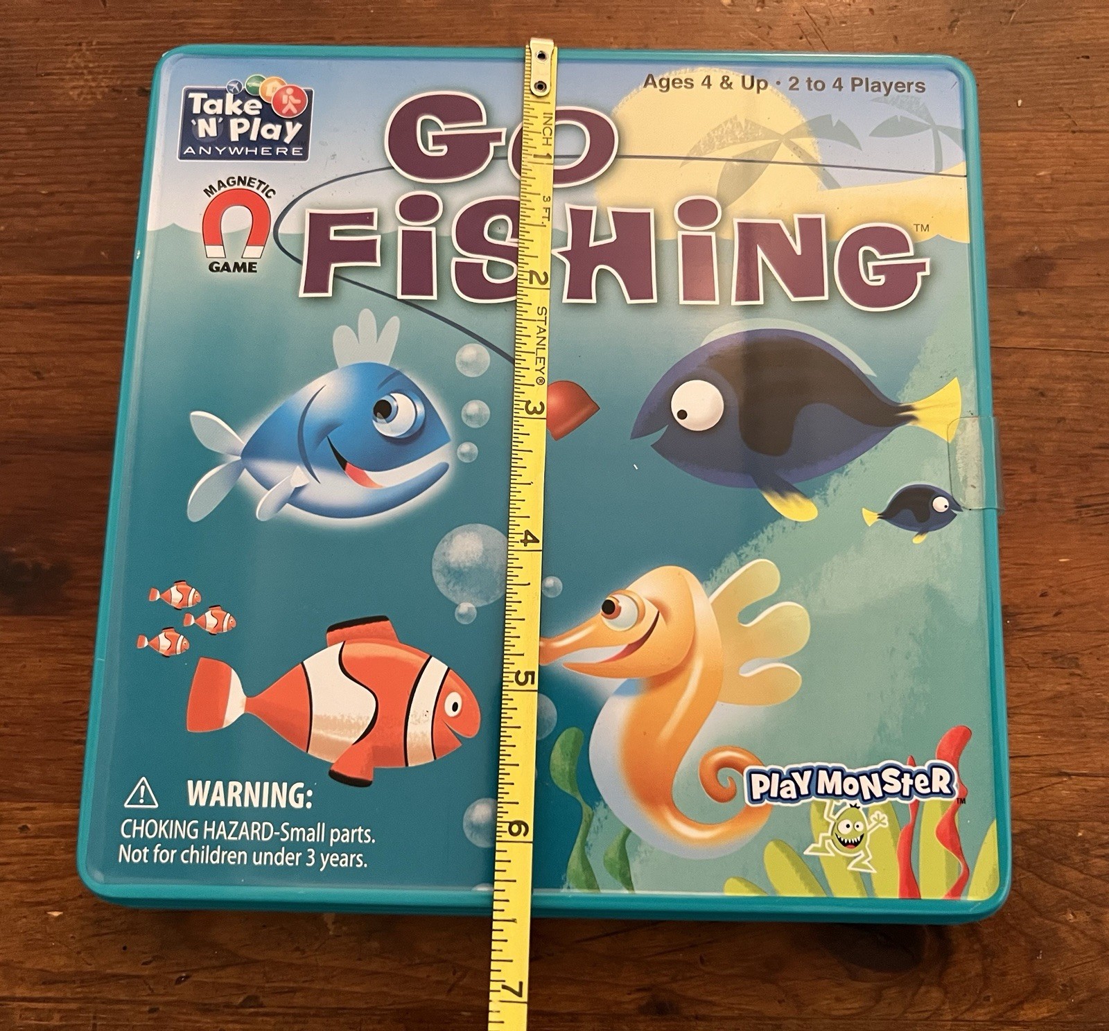 Go Fishing Magnetic Game Take N Play Anywhere Play Monster 2-4 Players Ages 4+