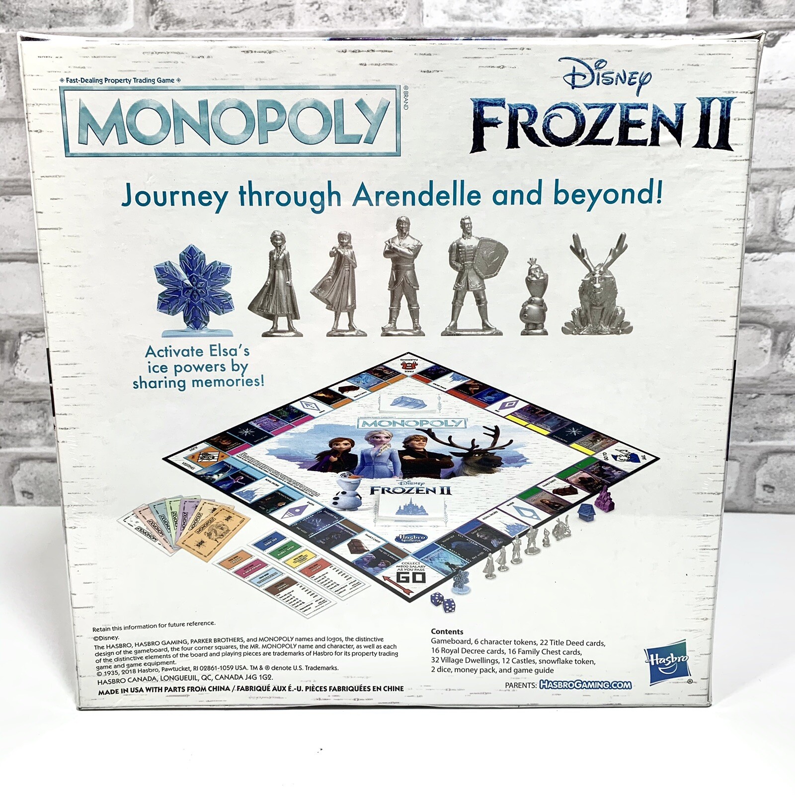 Disney Frozen 2 II Monopoly Board Game Hasbro Gaming Elsa Anna Olaf Kristoff NEW