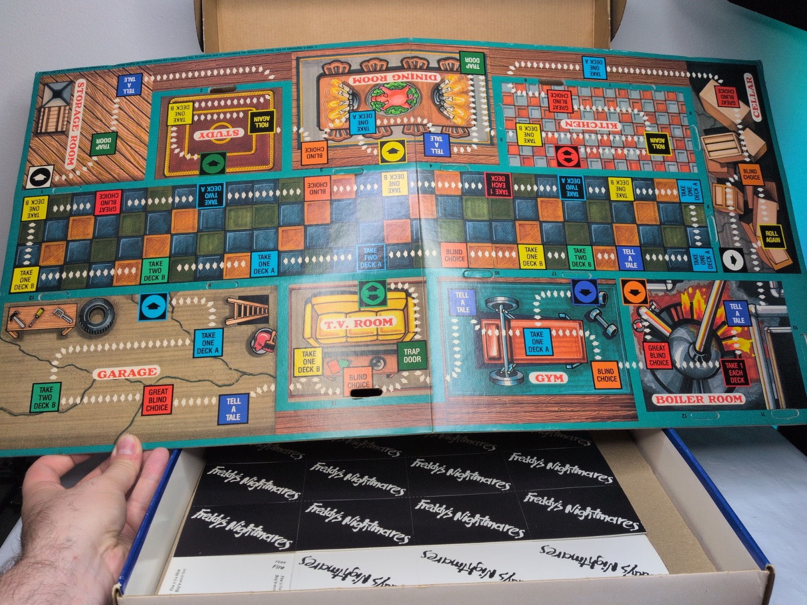 Vintage UNUSED 1989 Nightmare on Elm Street Freddy Krueger Board Game COMPLETE