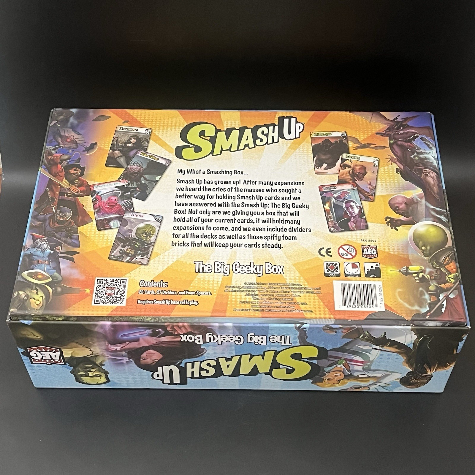 Smash Up The Big Geeky Box, Includes Core Set & 3 Expansions