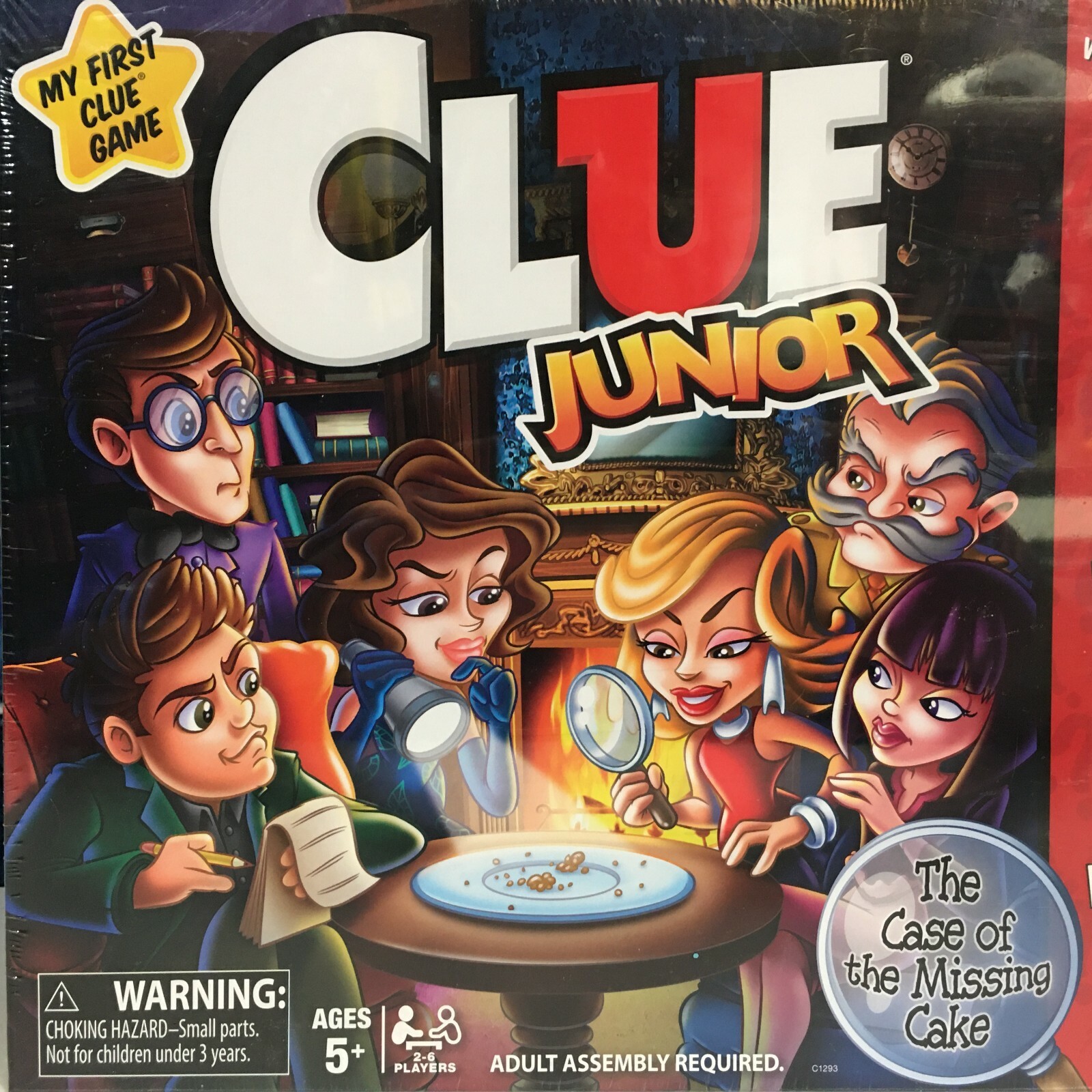 CLUE JUNIOR Classic Multi-Player Board Game Missing Cake Family Fun Ages 5+ NEW!