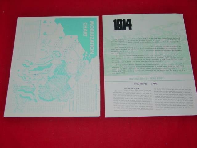 Avalon Hill : 1914 World War I – WWI Western Front Classic Strategy Game (PUN)