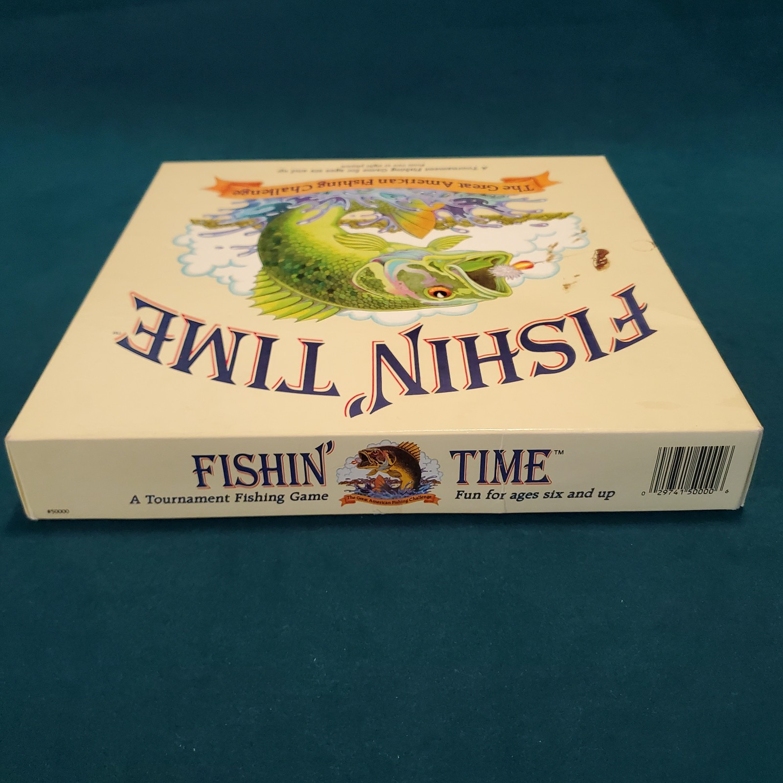 Fishin’ Time Fishing Challenge Board Game 1986 VINTAGE Distinctive Games USA **