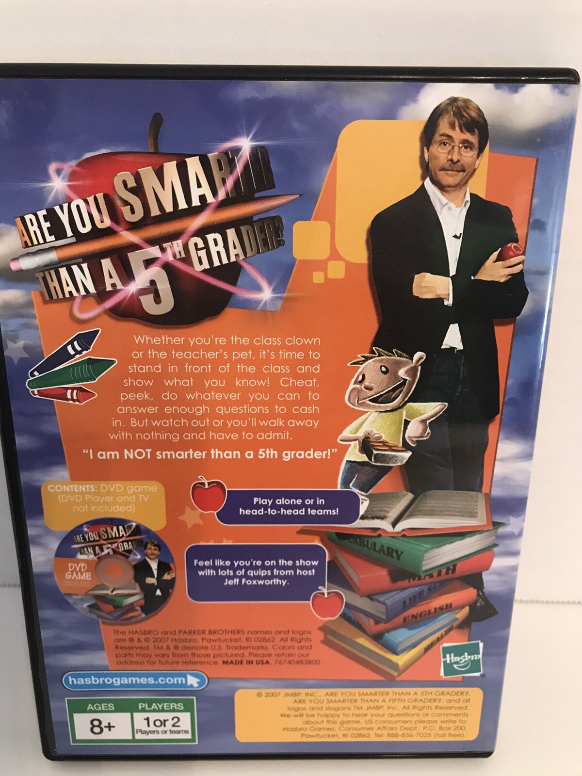 Are You SMARTER Than a 5th Grader – 2007 – DVD Game – Very Good
