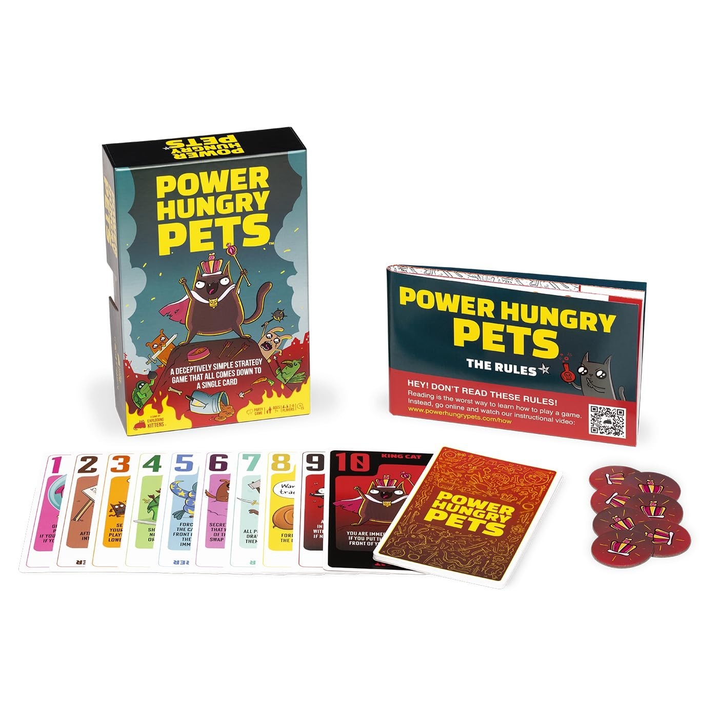 Exploding Kittens Power Hungry Pets 2-6 Players – Ages 7+ – 15 Minutes to Play