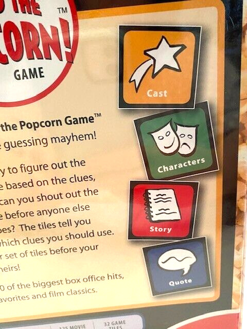 New! Pass the Popcorn Fast-Paced Movie Fun Game