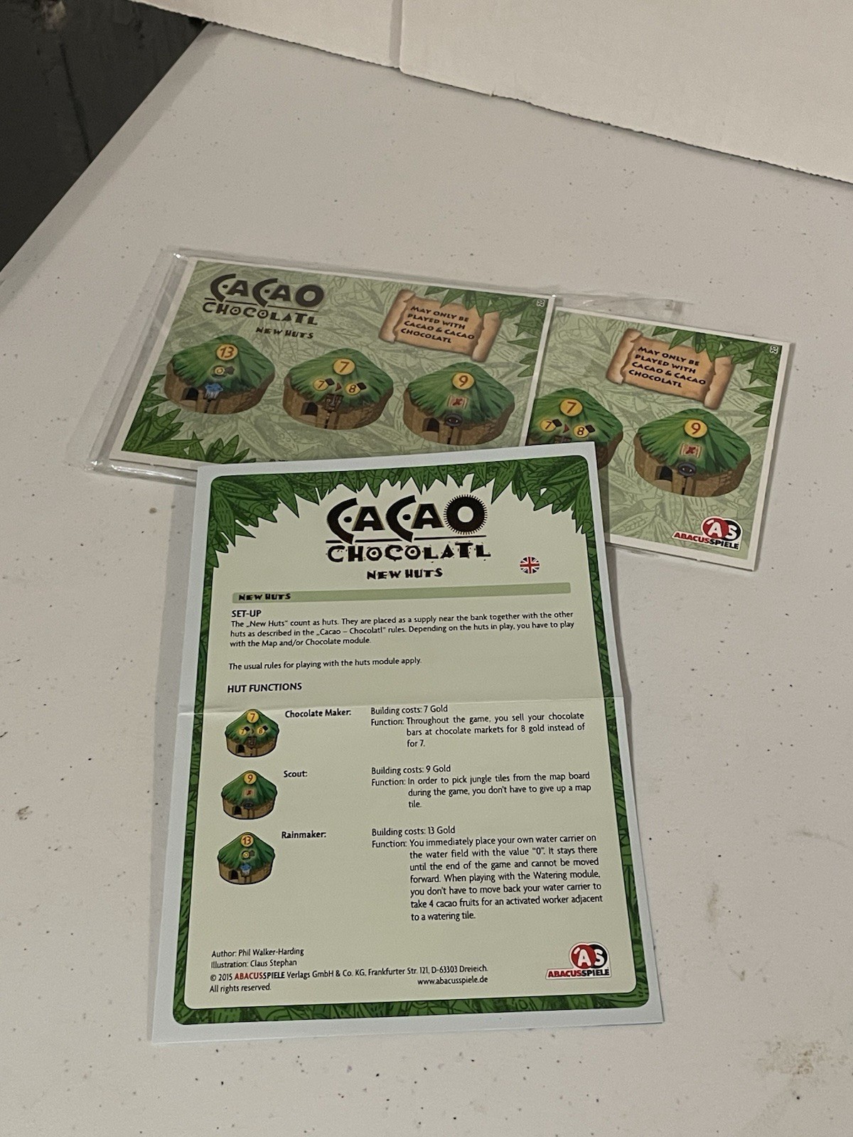 2016 Promo CACAO CHOCOLATL 6 NEW HUTS Brettspiel Game