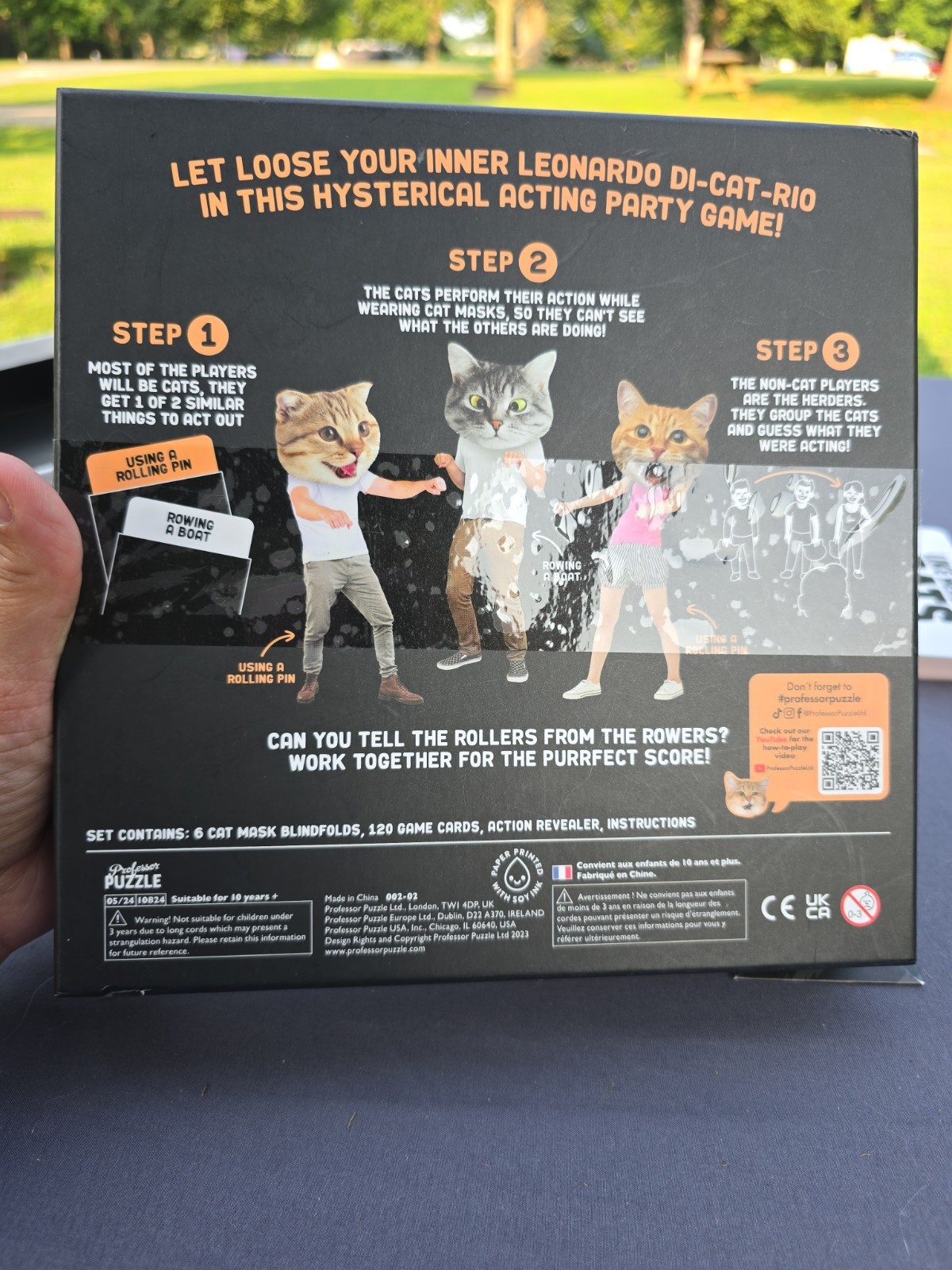 Like Herding Cats Acting Board Game 3-10 Players Masks Charades COMPLETE