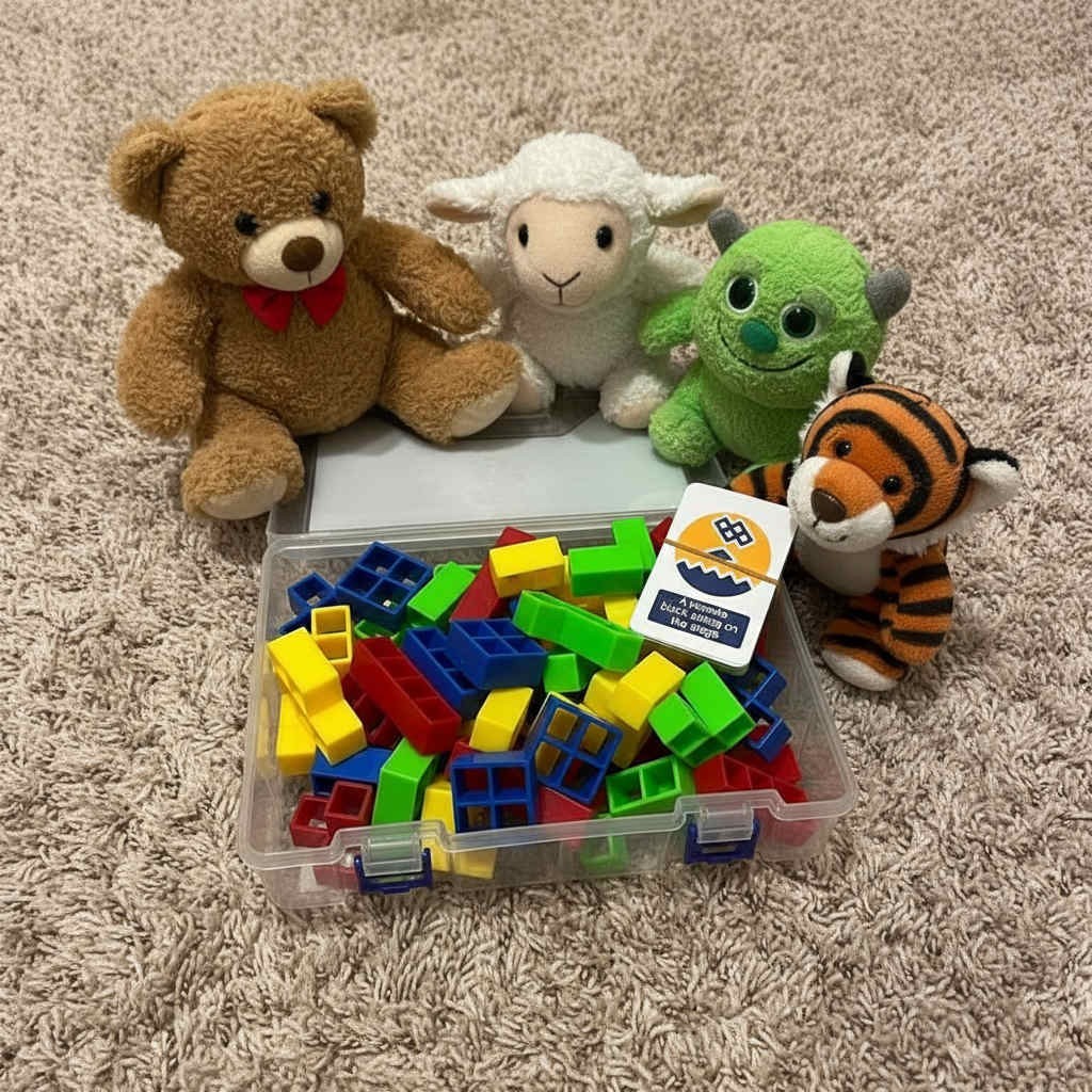 Tetra Tower Balance Game – 48PCS 3D Stacking Puzzle Blocks Educational STEM Toy