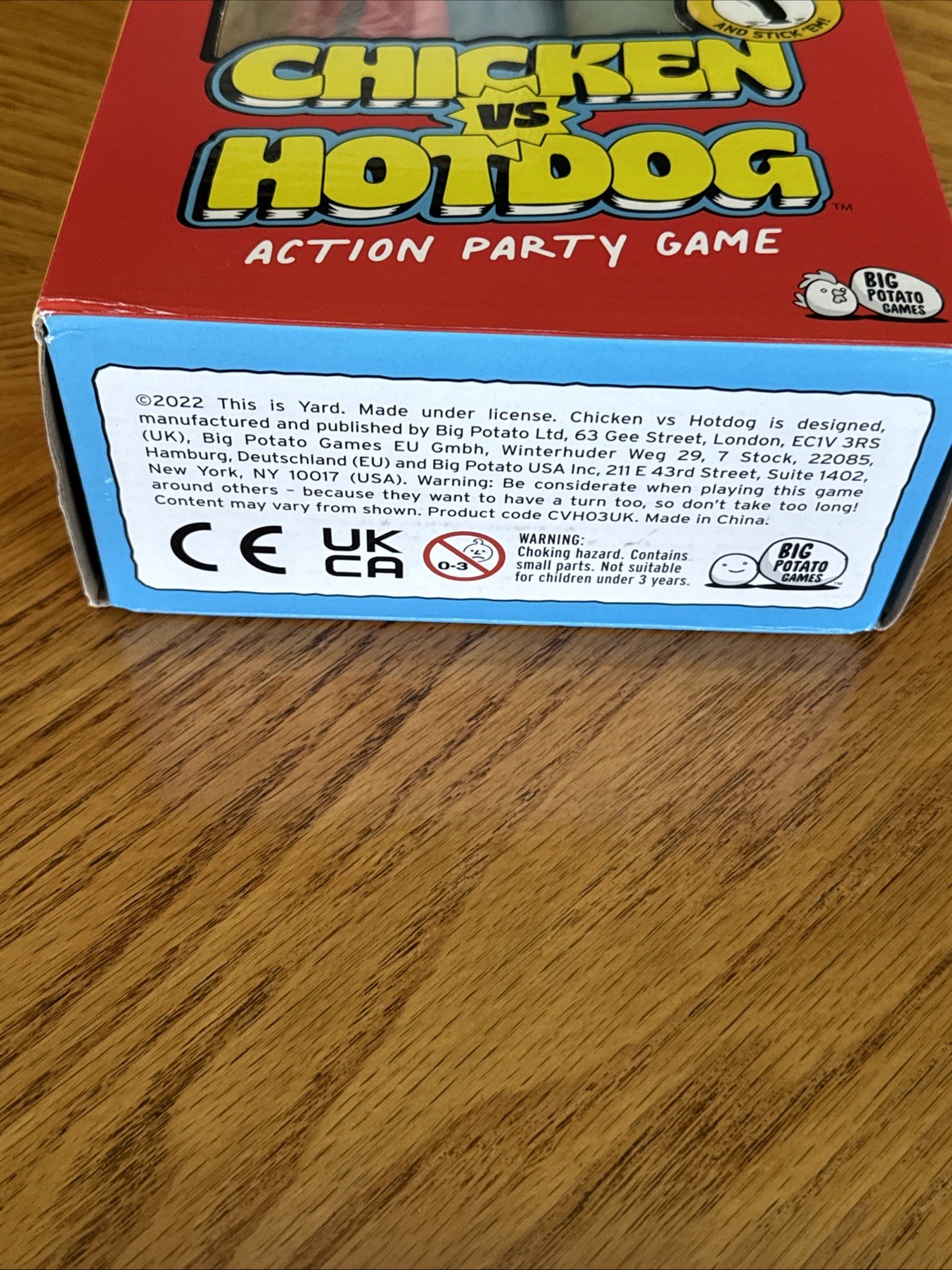 Big Potato Games Chicken Vs Hotdog Opened