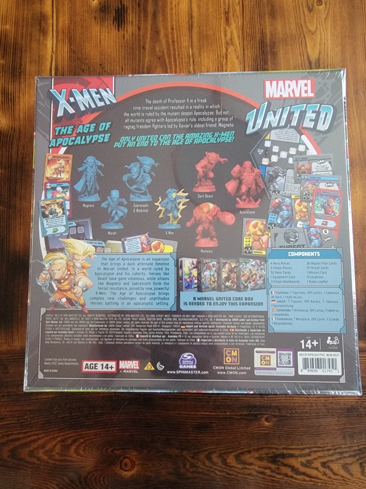 Marvel United Age of Apocalypse Kickstarter Exclusive Expansion NIS