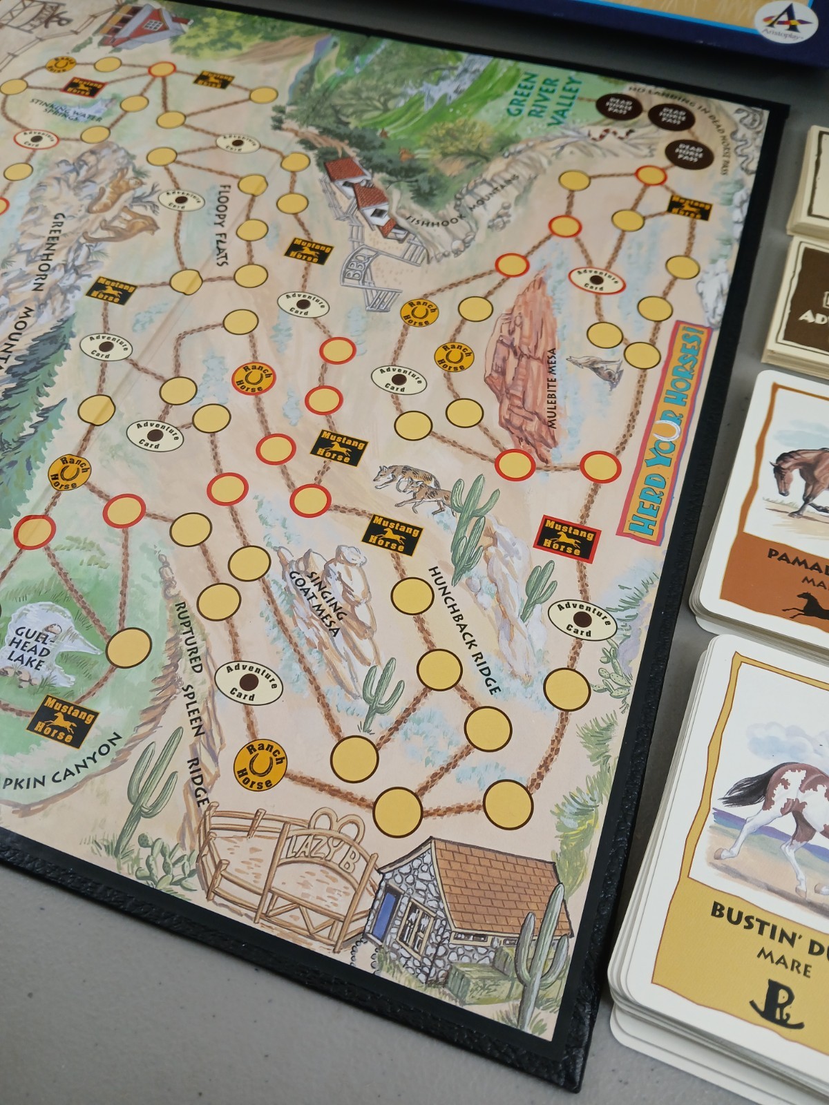 Vintage 1997 HERD YOUR HORSES Board Game By Aristoplay, Equine USA 100% COMPLETE