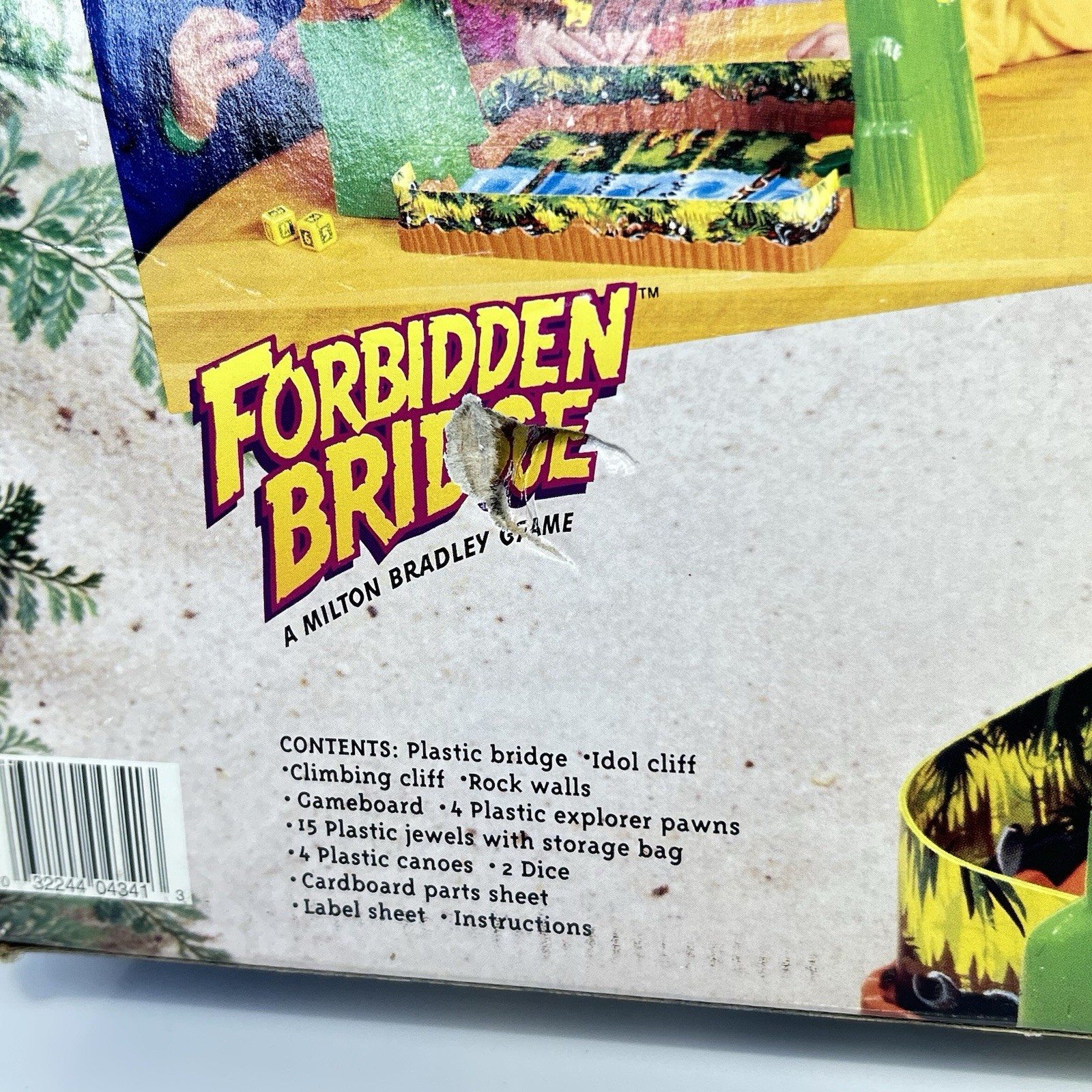 1992 Forbidden Bridge Board Game Milton Bradley Works *not Complete*