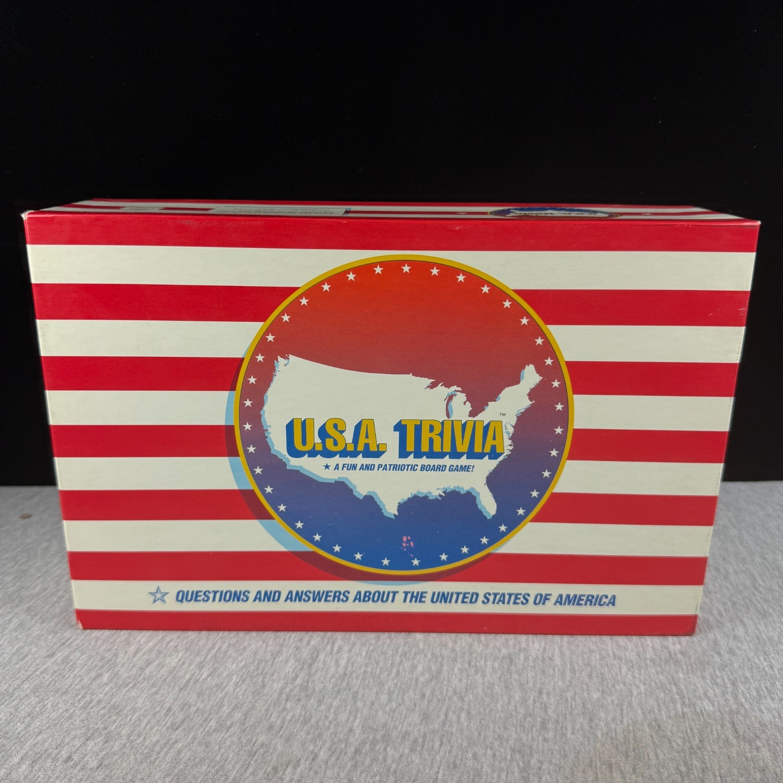 USA Trivia Board Game Vintage Boynton Games Patriotic History Complete EUC