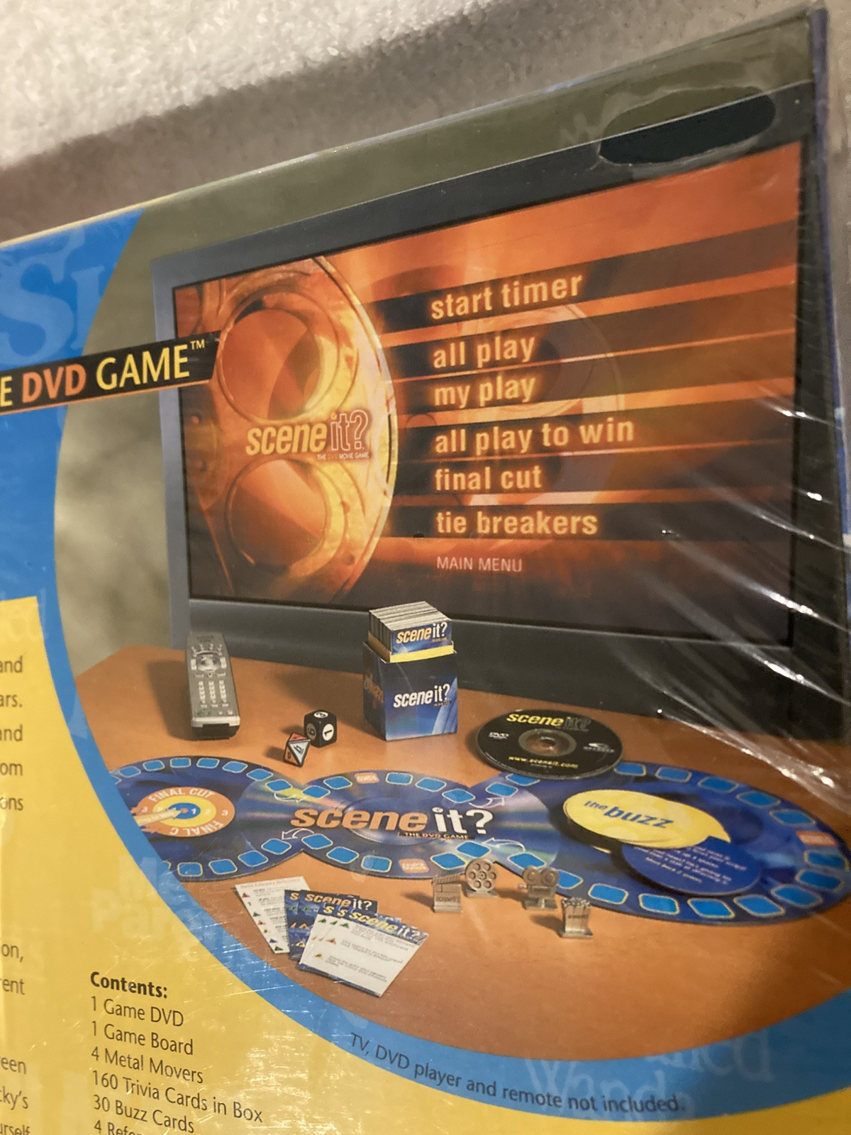 Scene It? The DVD Movie Trivia Board Game Sealed 2003 Age 13-Adult *READ