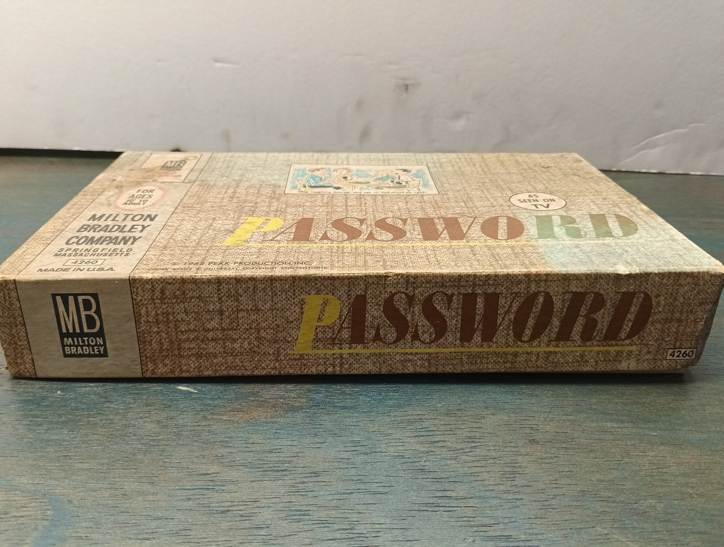 Vintage 1962 Milton Bradley Password Game 4260 – Missing One Answer Sleeve