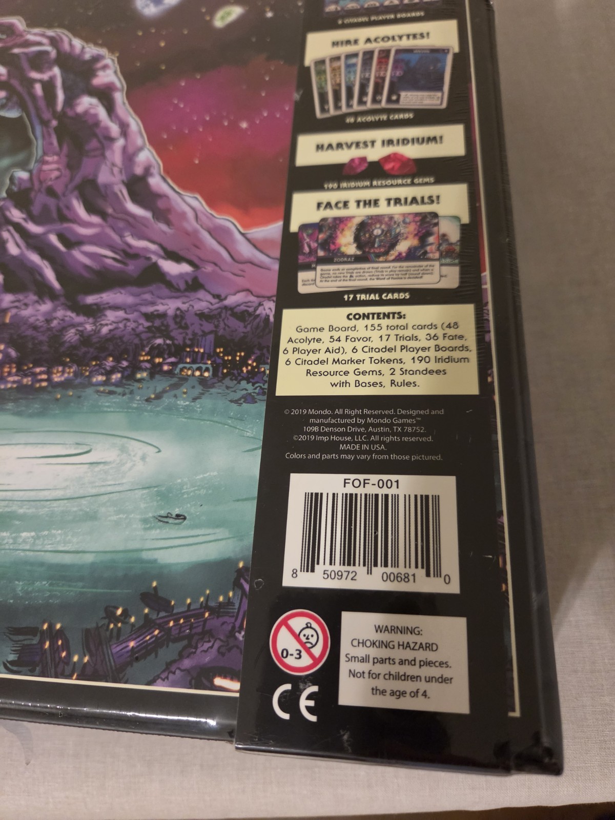 NEW Fate of Fantos The Irridium Wars Board Game Mondo Games New