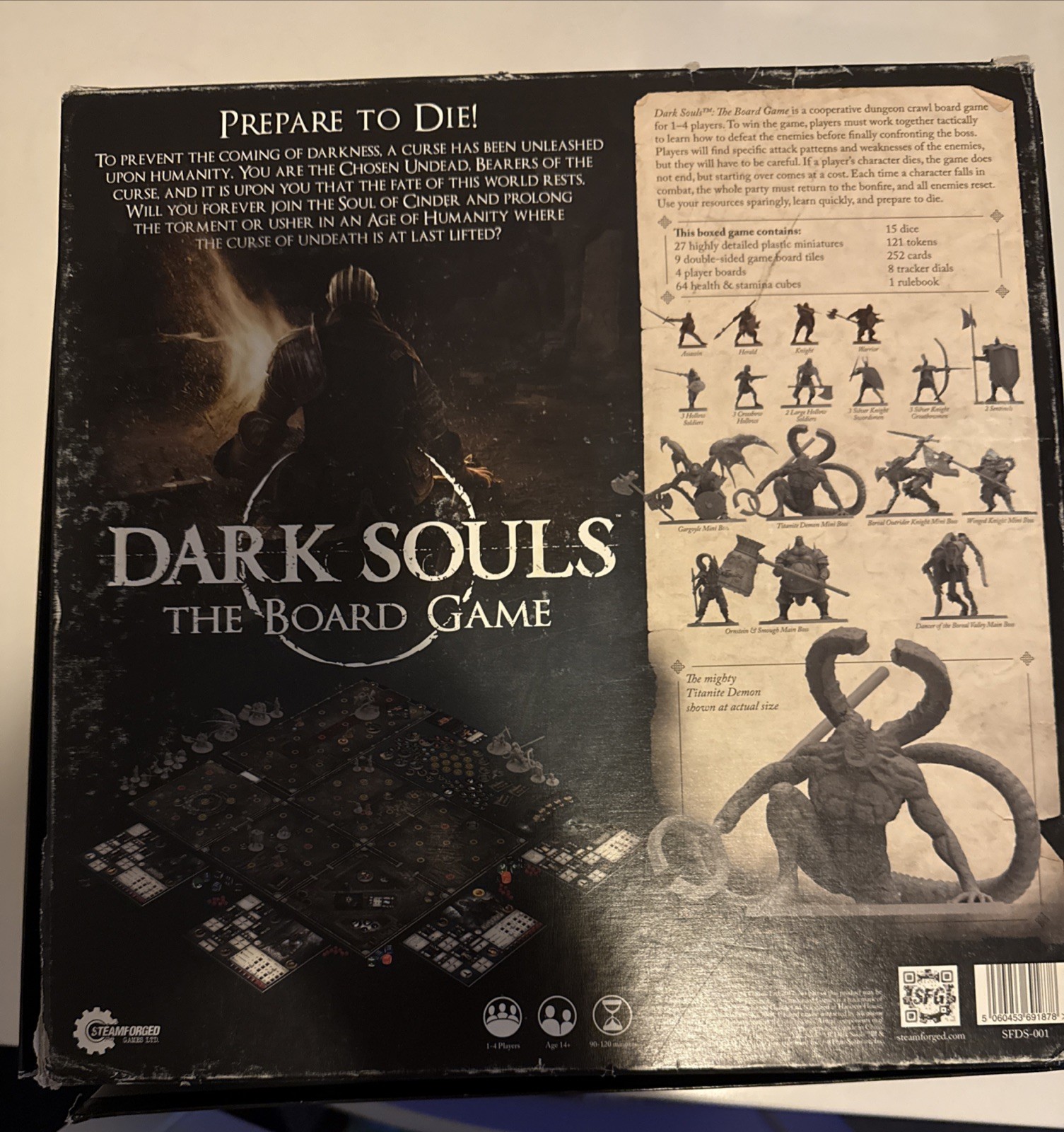 Dark Souls The Board Game Steamforged Games Used Incomplete 27 Minis Core Set