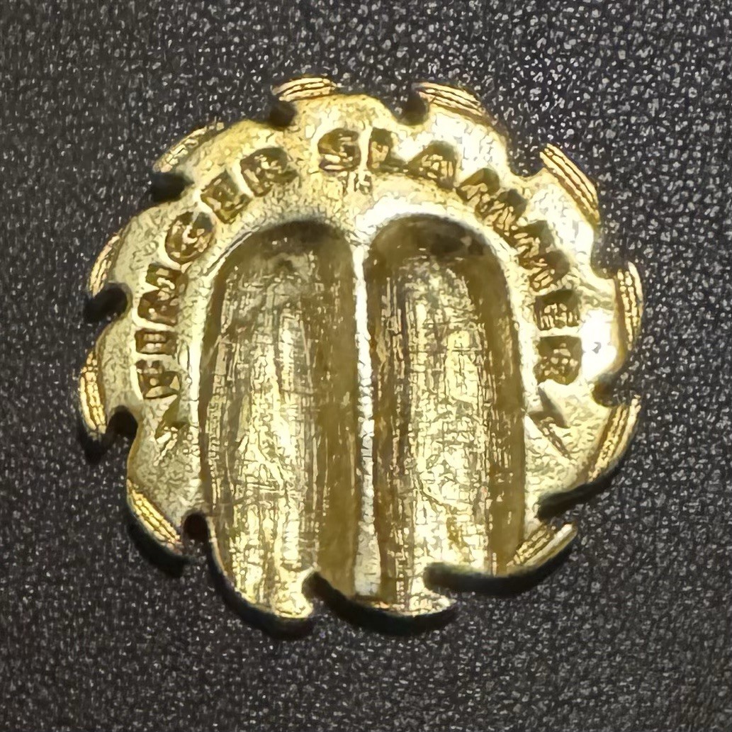 Buzz Saw 1st Edition Finger Slammer 14kt Gold Plated Pogs Milkcaps Rare Metal