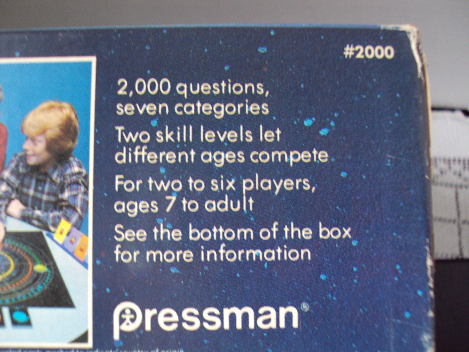 Pressman Board Game Trivia Adventure Quiz #2000 Vintage 1983 Made USA Used