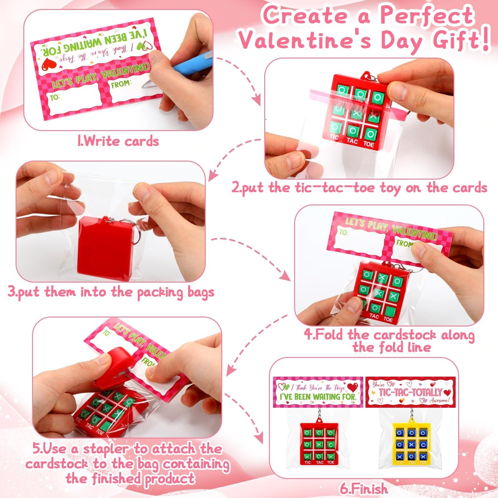 Huquary 48 Pcs Tic Tac Toe Game Birthday Party Favors Easter Basket Goodie Ba…